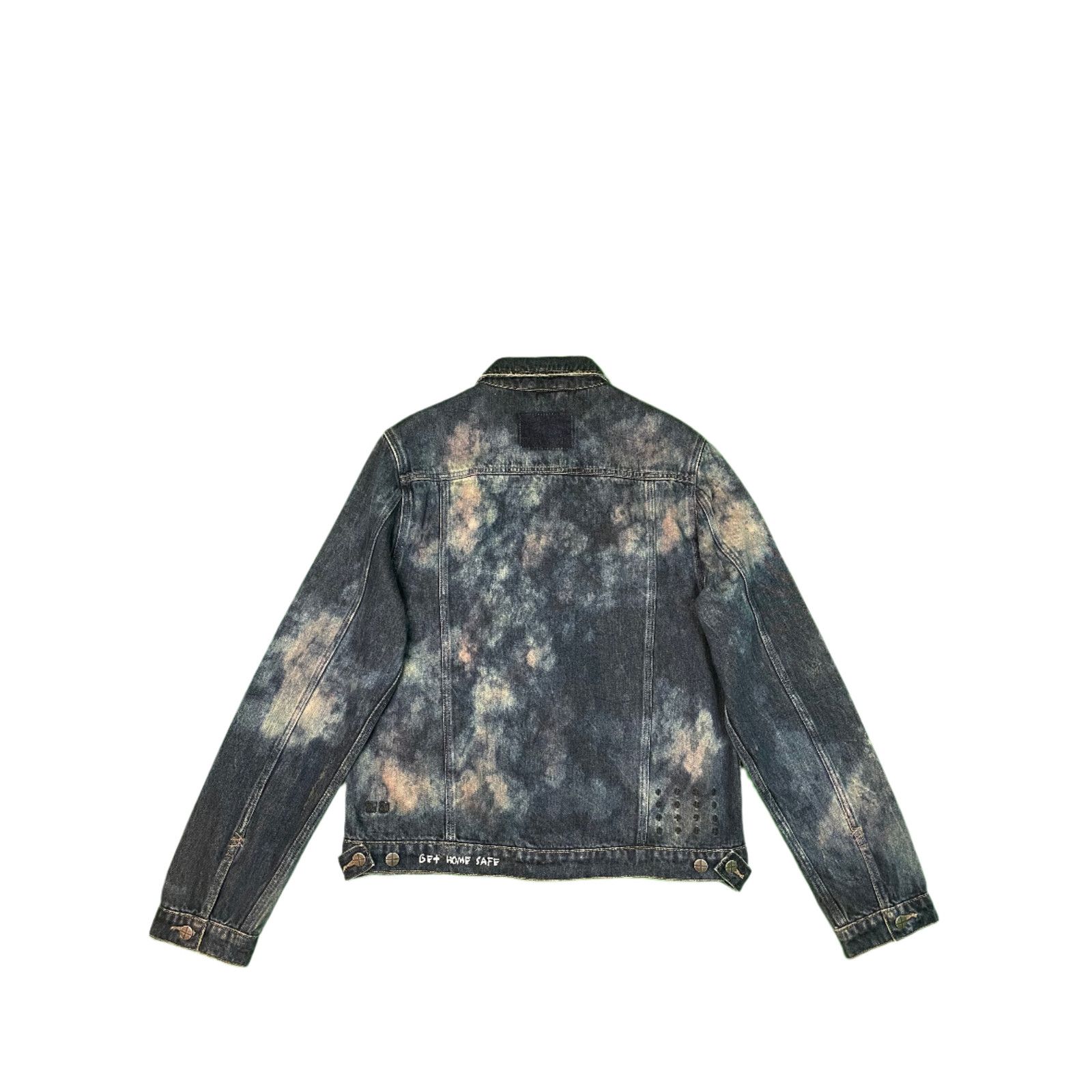 Ksubi Ksubi Dark Wash Tie Dye Blue Jean Jacket Size US M / EU 48-50 / 2 - 2 Thumbnail