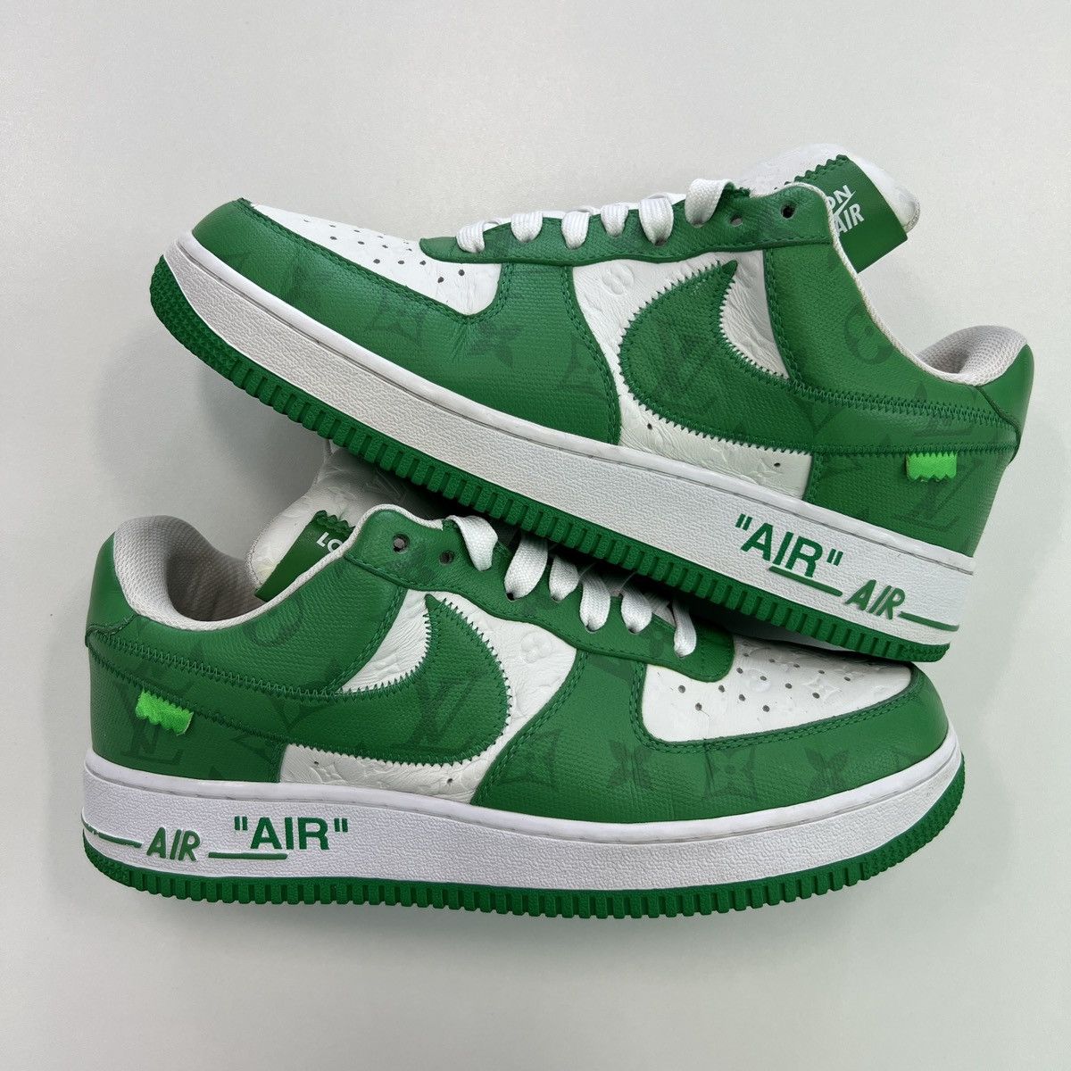 Louis Vuitton x Off-White x Air Force Low White Gym Green