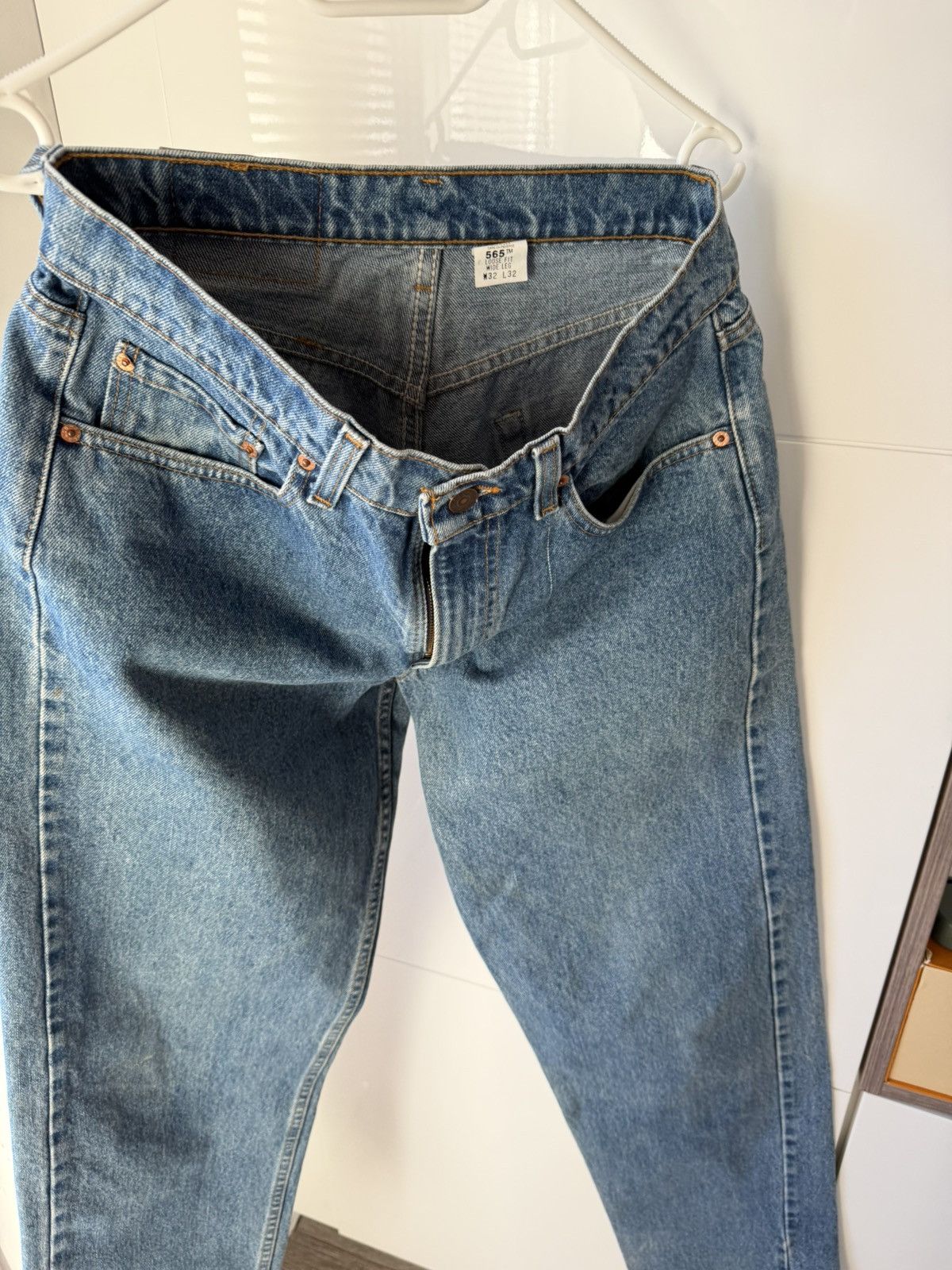 Levi's ‼️Vintage Levi’s Grey 565 Red Tab Denim Made in USA🇺🇸Jeans‼️ Size US 32 / EU 48 - 15 Thumbnail