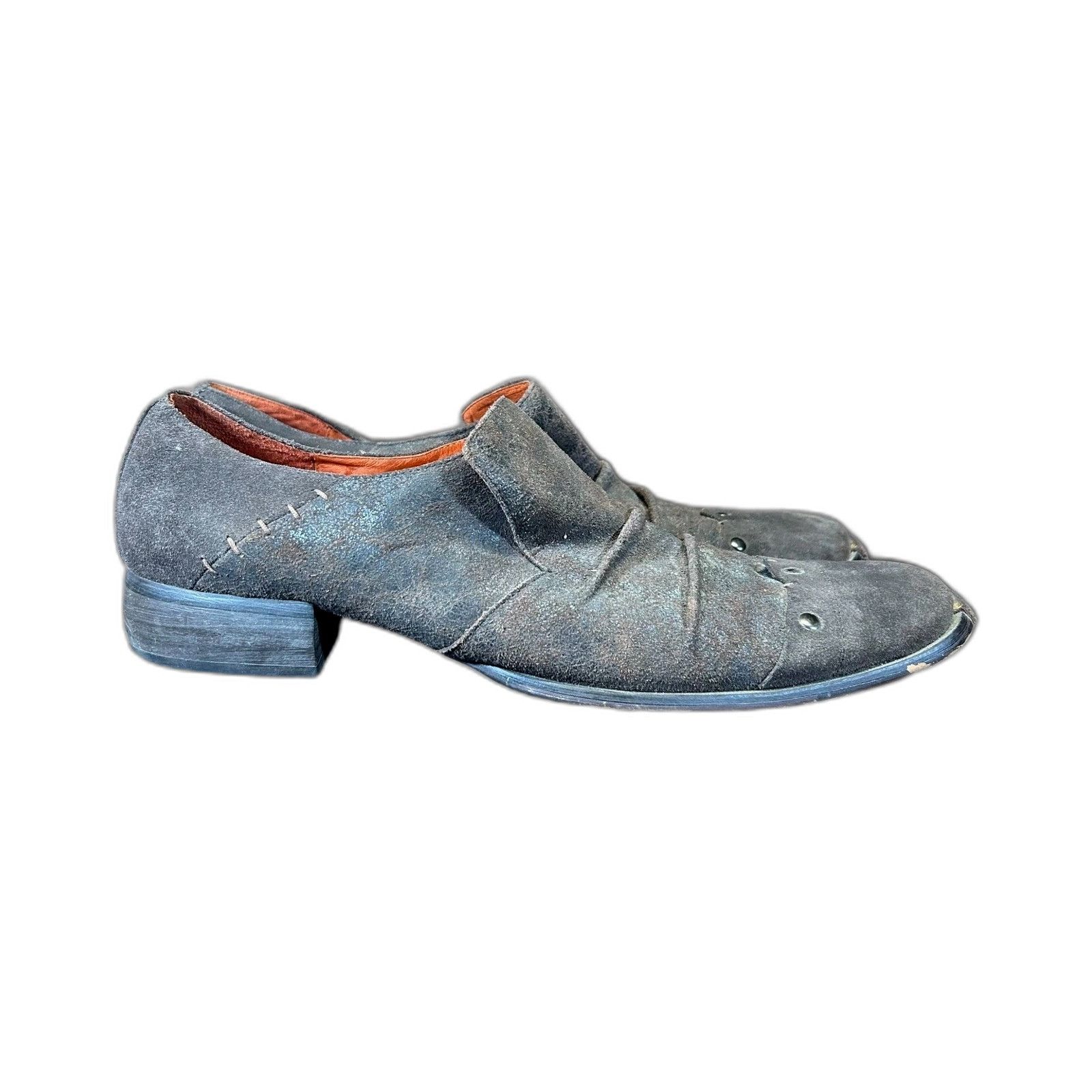 Robert Wayne Loafers Studded Distressed Dress Shoes Brown Me