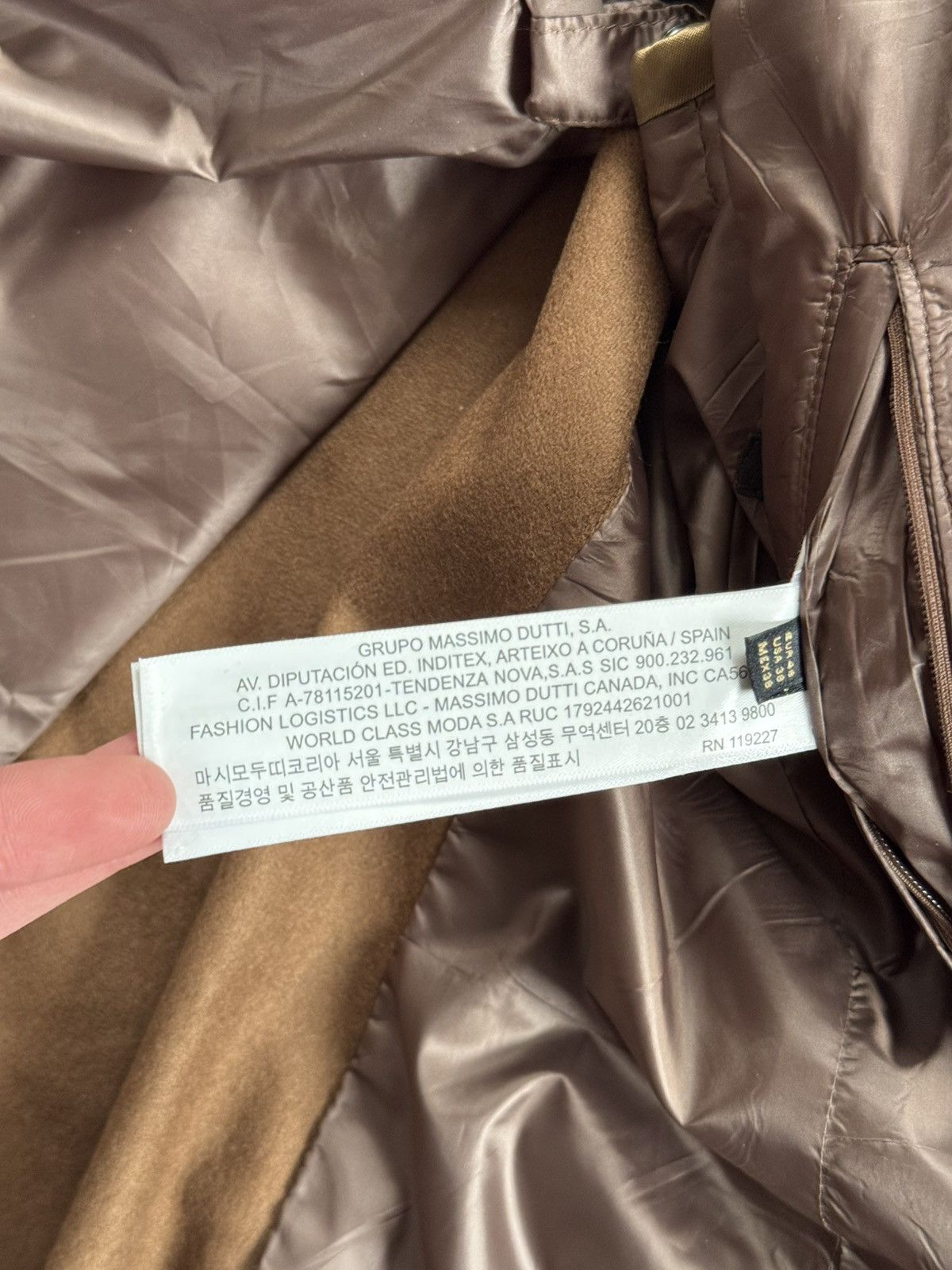 Designer × Massimo Dutti Massimo Dutti EUR48/USA38 brown coat wool long jacket blazer Size M / US 6-8 / IT 42-44 - 17 Thumbnail