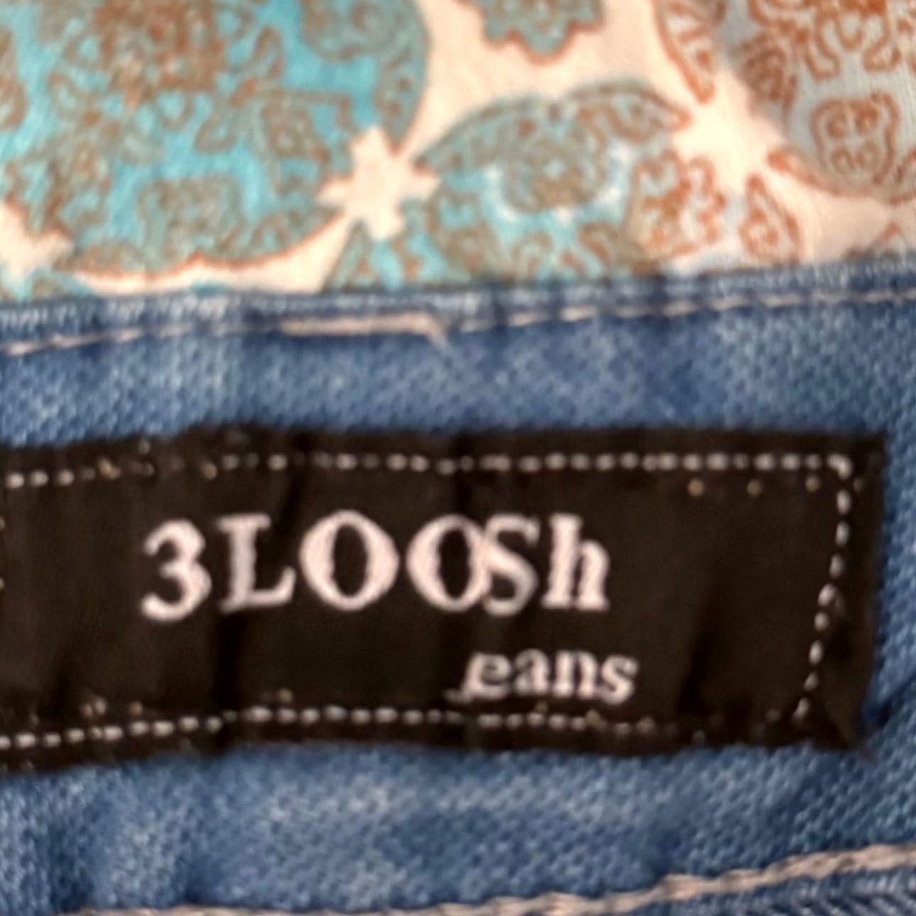 Vintage 3LOOSh Jeans Slim Fit 26 High Waist Button Fly Braided Denim Y2K Boho Festival Size 26" / US 2 / IT 38 - 5 Thumbnail
