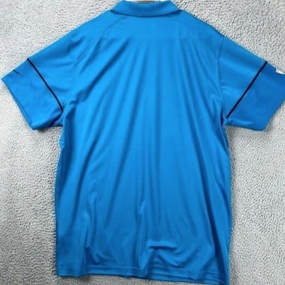Nike Nike Polo Shirt Adult XL Dri-Fit Blue Athletic Mens Carolina Panthers Rugby Size US XL / EU 56 / 4 - 2 Thumbnail