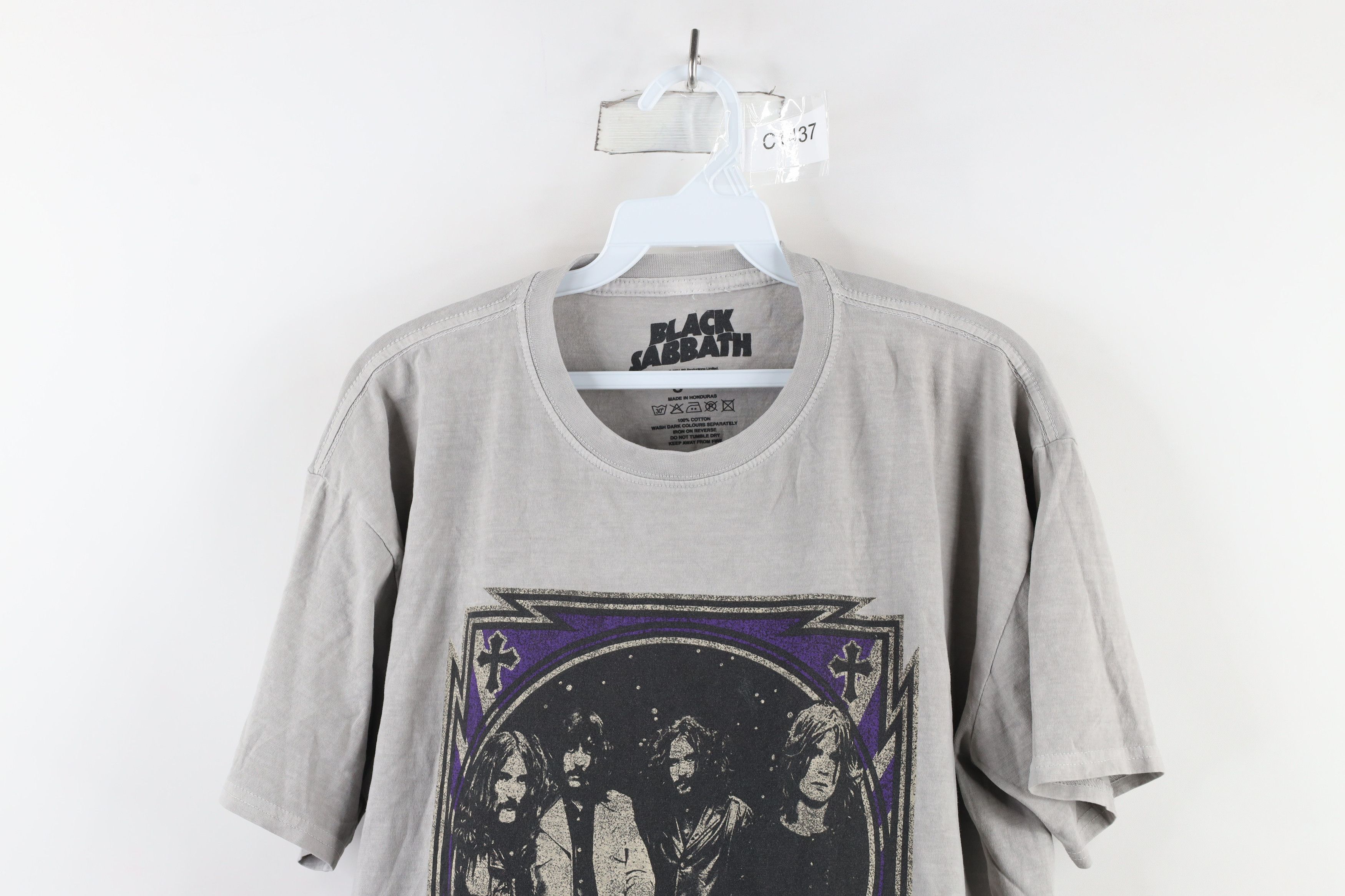 Vintage Retro Black Sabbath Spell Out Short Sleeve Band T-Shirt Gray Size US S / EU 44-46 / 1 - 2 Thumbnail