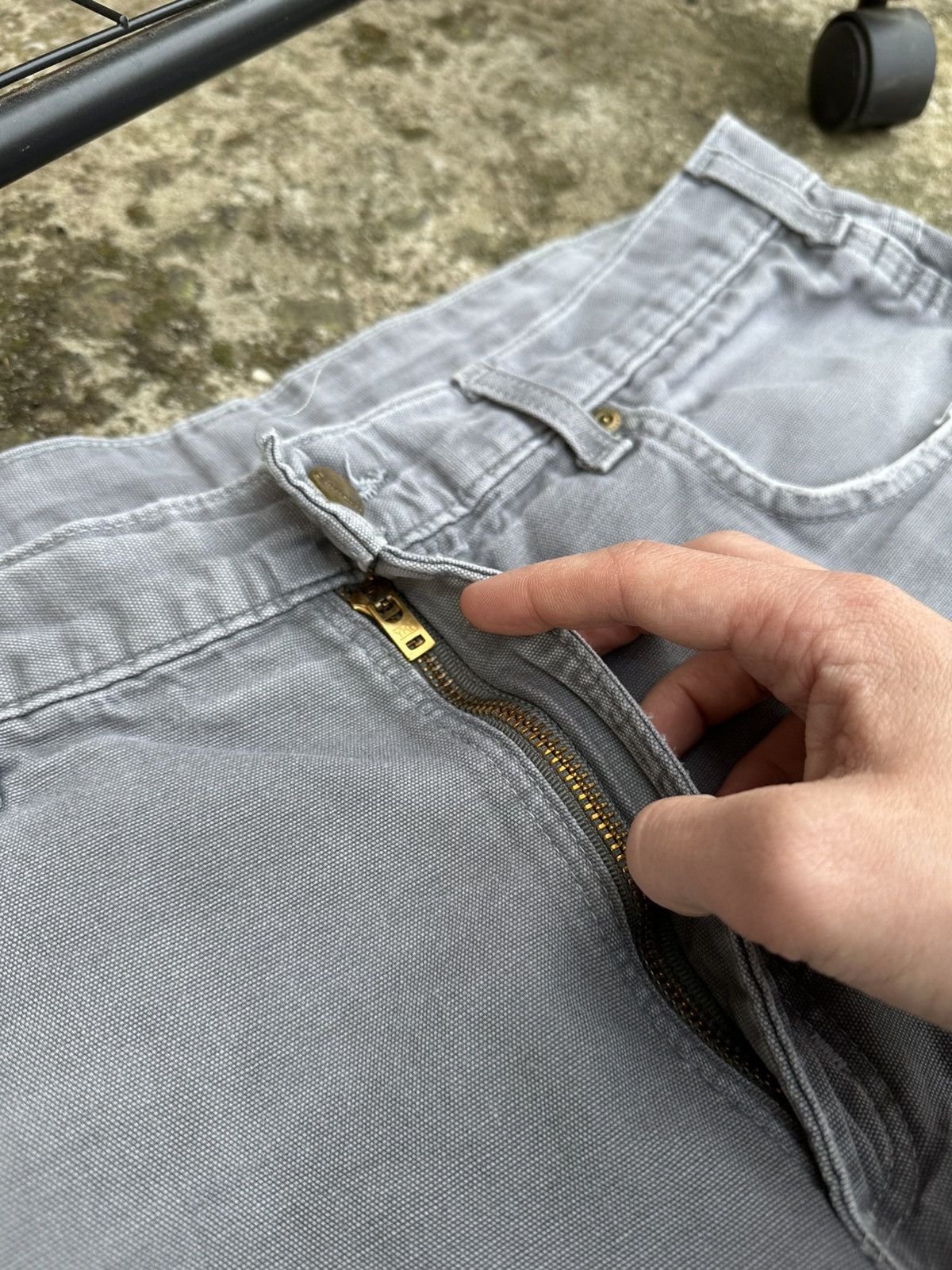 Carhartt × Vintage Vintage Sun faded Carhartt B159 carpenter denim Size US 36 / EU 52 - 5 Thumbnail