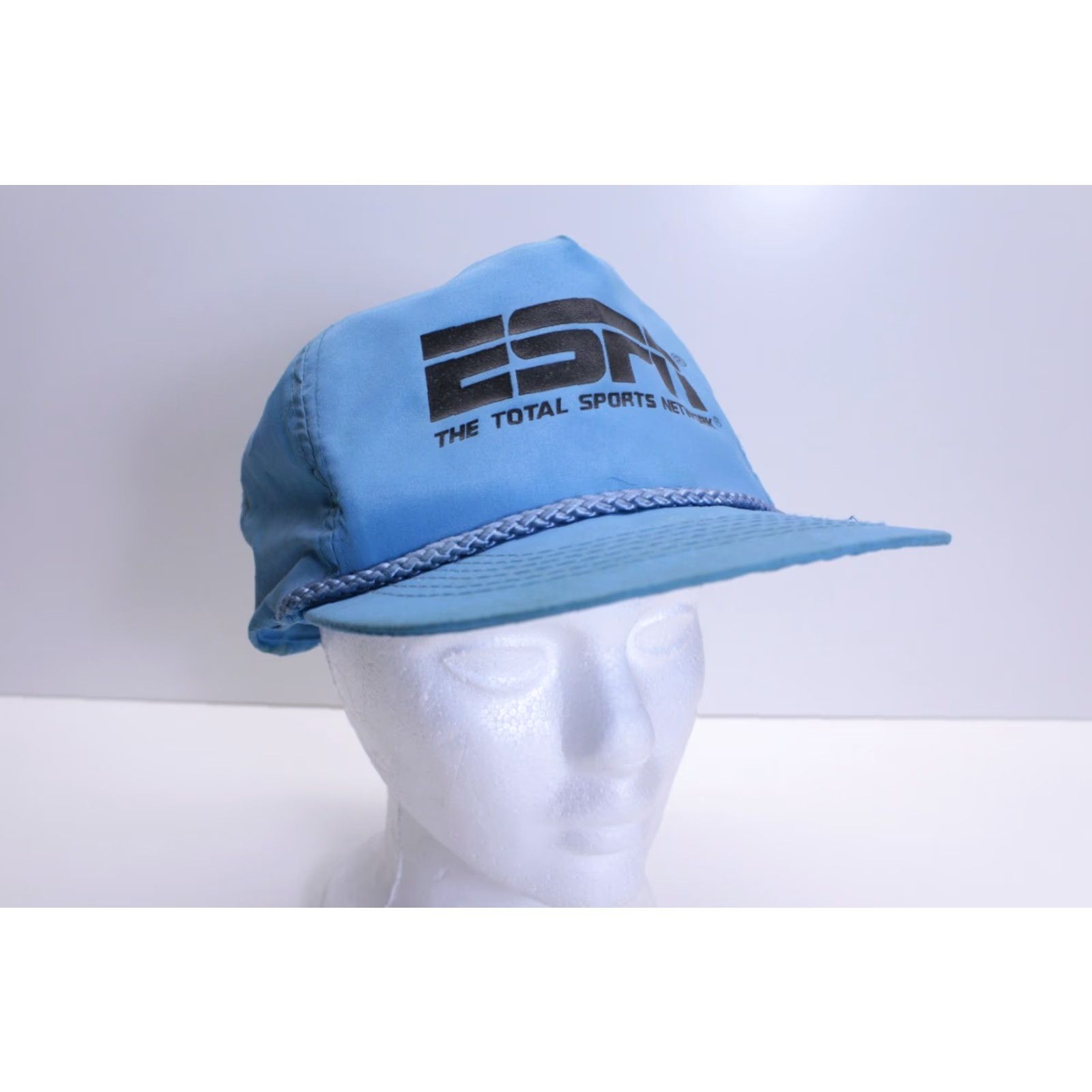 Vintage VINTAGE ESPN The Total Sports Network Blue Rope Bill Snapback Dad Hat Shirt Men One Size Blue Speedway Snapback Adjustable Cap Size ONE SIZE - 2 Thumbnail
