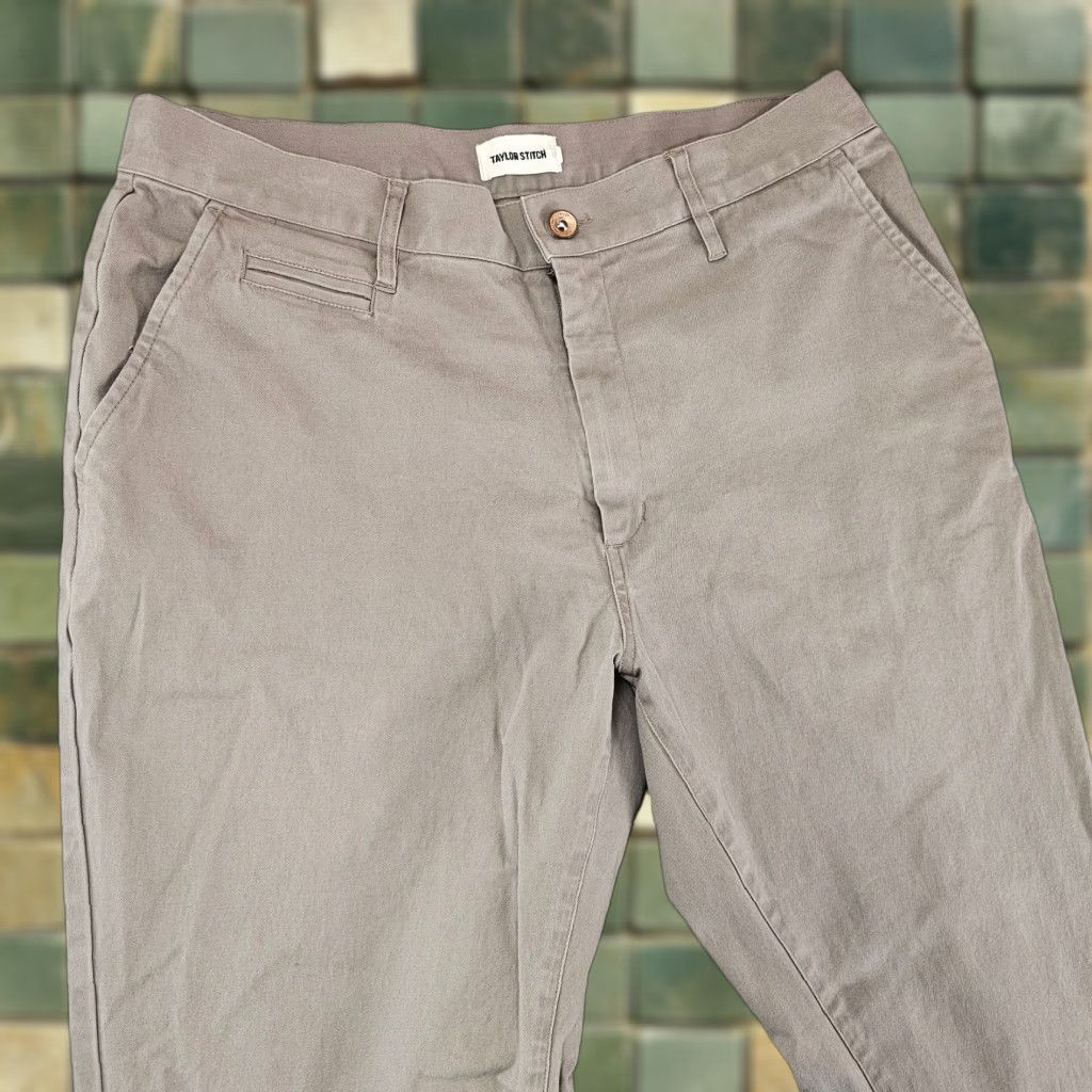 Taylor Stitch Taylor Stitch Pants Mens 35 Beige Khaki Organic Cotton Stretch Twill 35x28 Casual Workwear Chino Regular Beige Mens Size US 35 - 1 Thumbnail