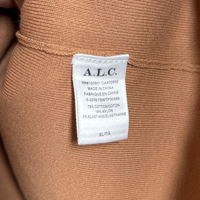 A.L.C. A.L.C. Taylor Knit Polo Collared Sweater Top Tan Size XL Size XL / US 12-14 / IT 48-50 - 5 Thumbnail