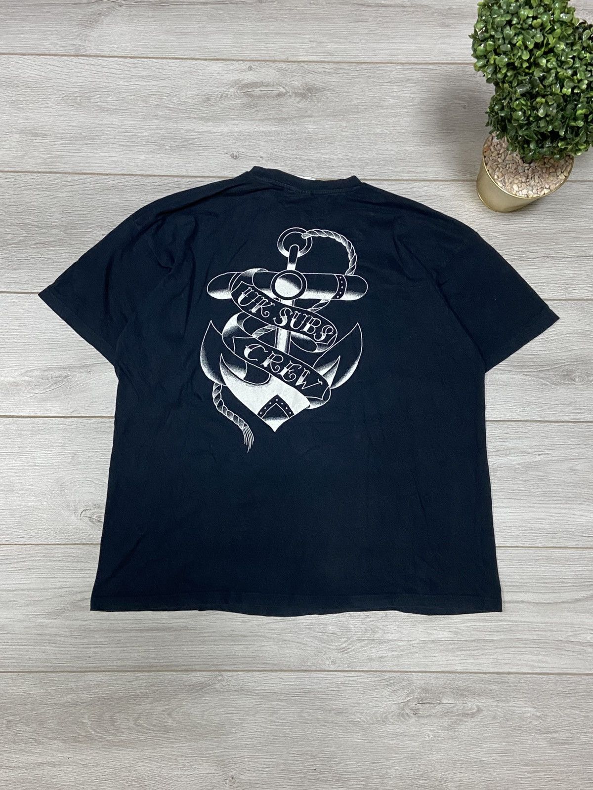 Band Tees Uk Subs anchor ⚓️ crew Punk Forever Vintage Tshirt Size US XL / EU 56 / 4 - 2 Thumbnail
