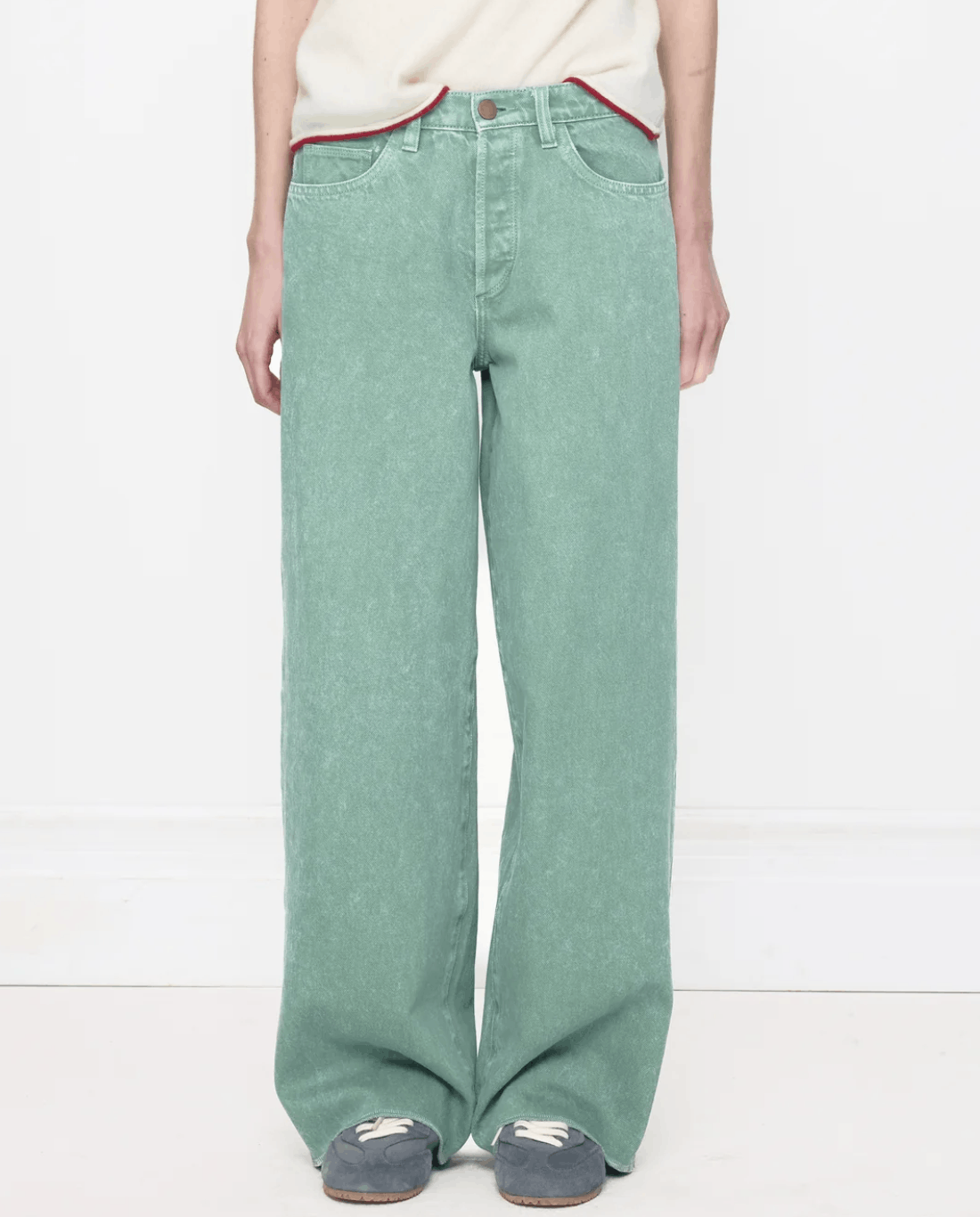 Other Tone Deaf Green Acid Unisex Jeans Size US 32 / EU 48 - 1 Thumbnail