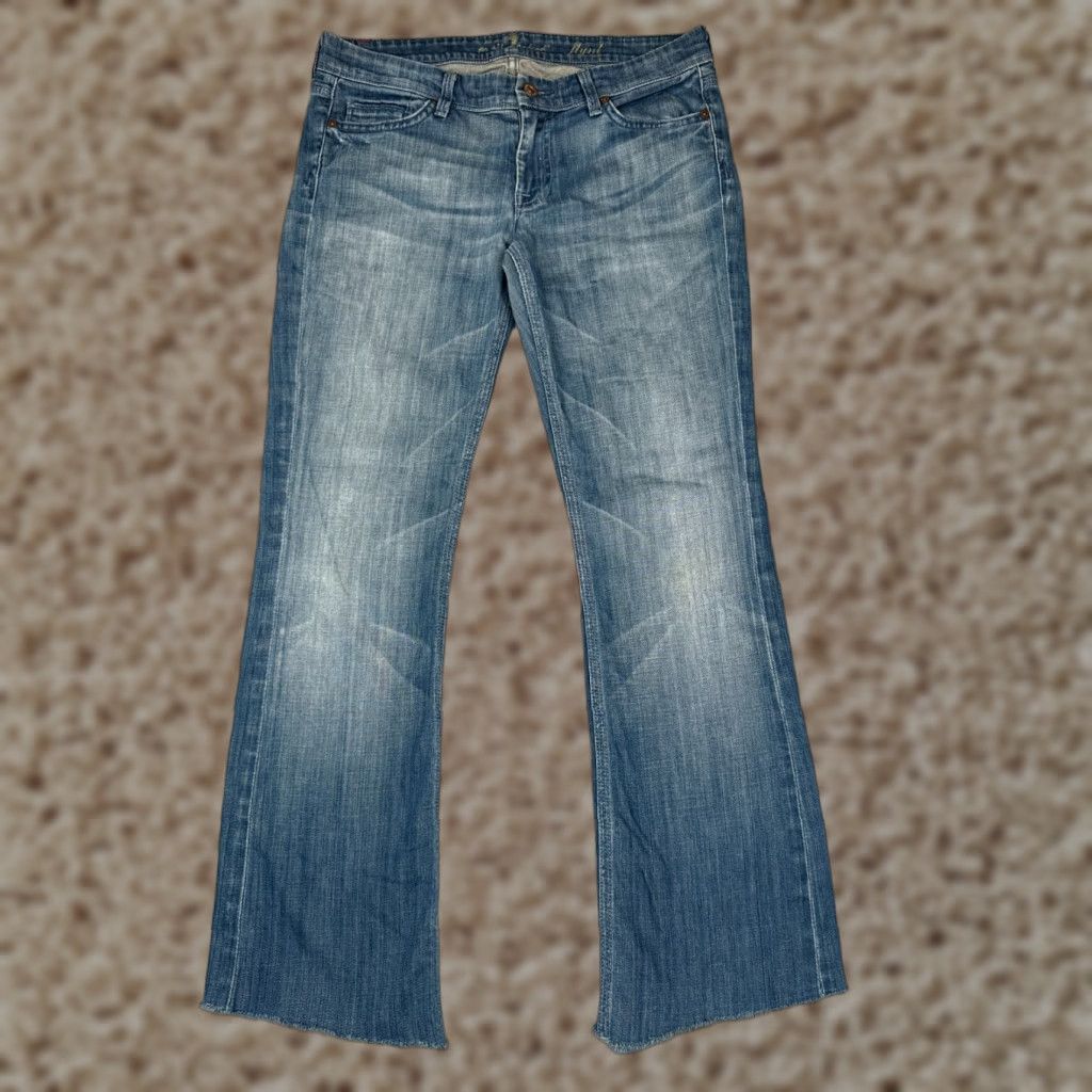 7 For All Mankind 7 For All Mankind Jeans Women 28 Blue Denim Bootcut Distressed Cotton 7 For All Mankind Pants Women 28 Blue Denim Jean Flynt Bootcut Distressed Cotton Size 28" / US 6 / IT 42 - 1 Thumbnail