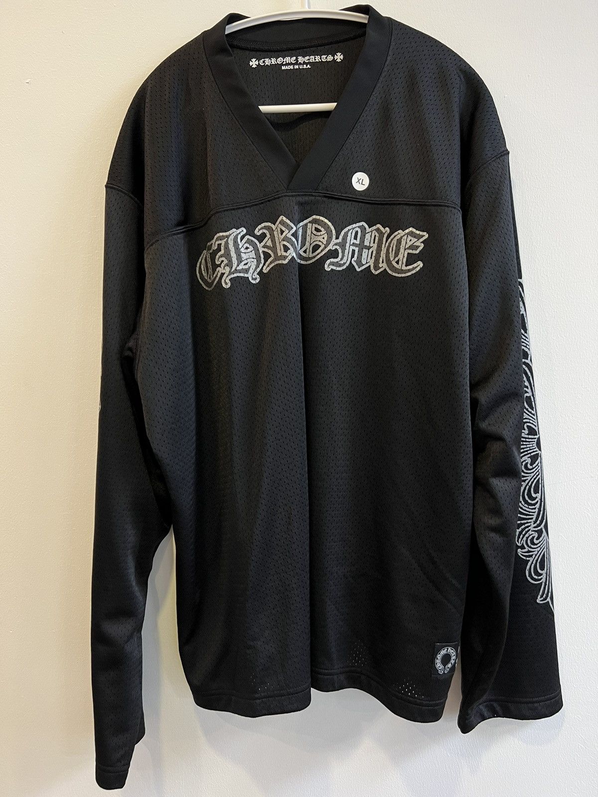 Chrome Hearts Chrome Hearts Black Mesh Warm Up Jersey | Grailed