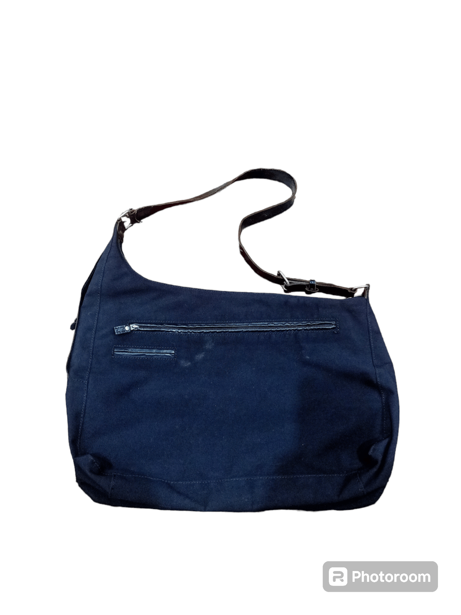 Y's × Yohji Yamamoto Y'saccs Leather Canvas Sling Bag Size ONE SIZE - 2 Thumbnail