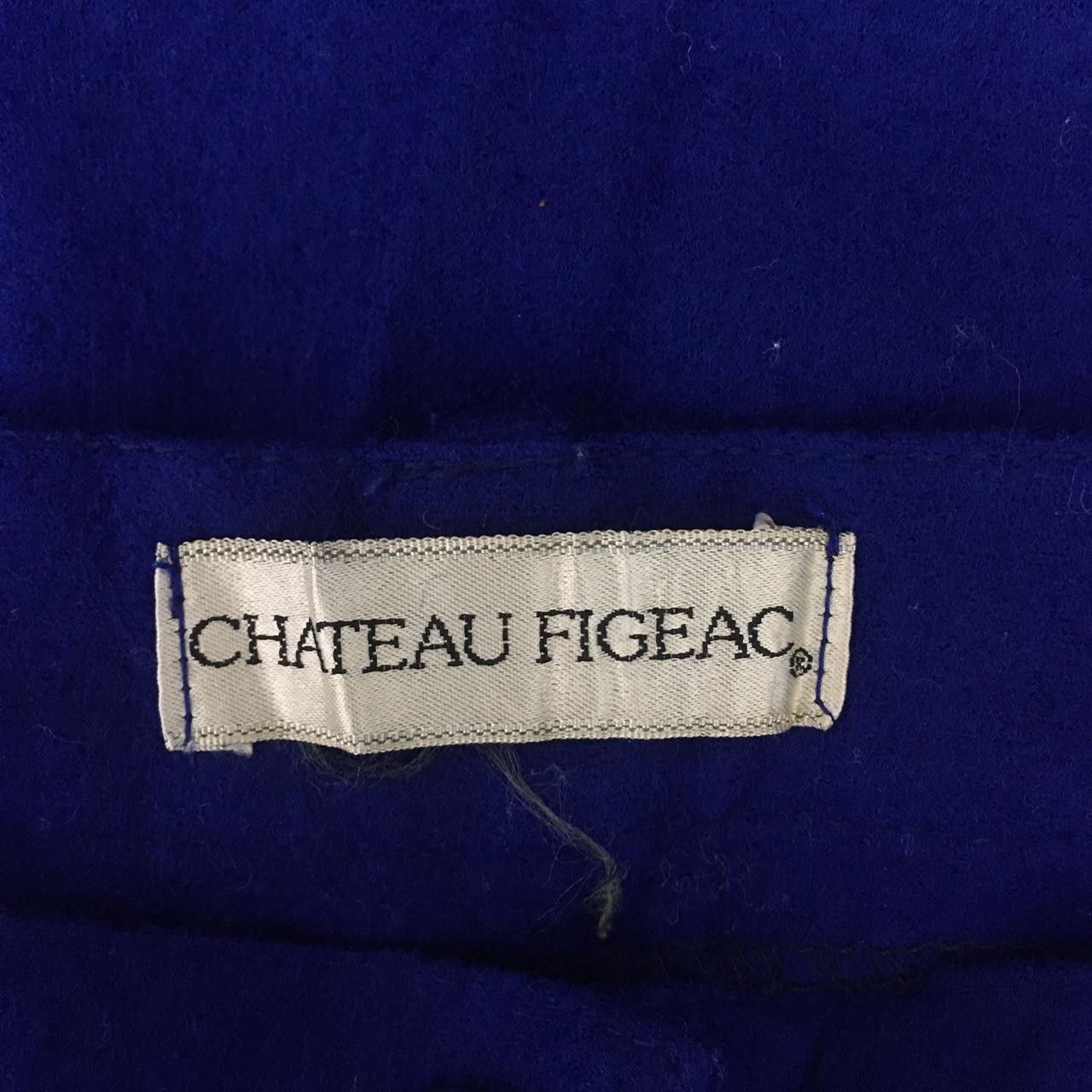 Vintage Vtg 90’ CHATEAU FIGEAC FRENCH Minimalist Blue Pant Trouser Size 24" / US 00 / IT 34 - 3 Thumbnail
