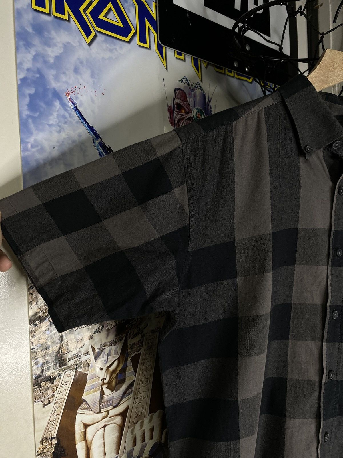Burberry Button Up Men’s Short Sleeve T-Shirt Size Small