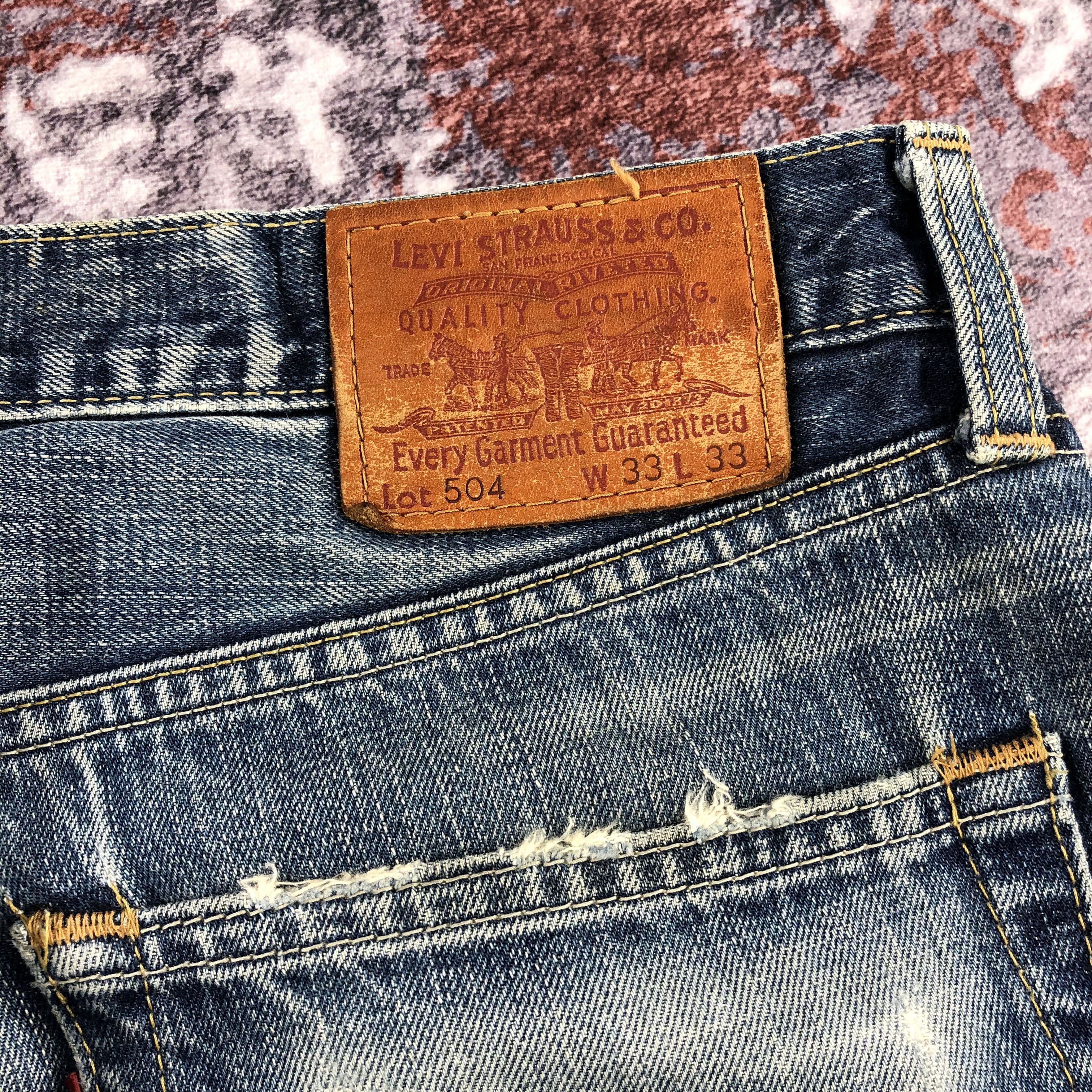 Levi's × Vintage 90s Vintage Blue Wash Levis 504 Jeans-JM2149 Size US 35 - 6 Thumbnail