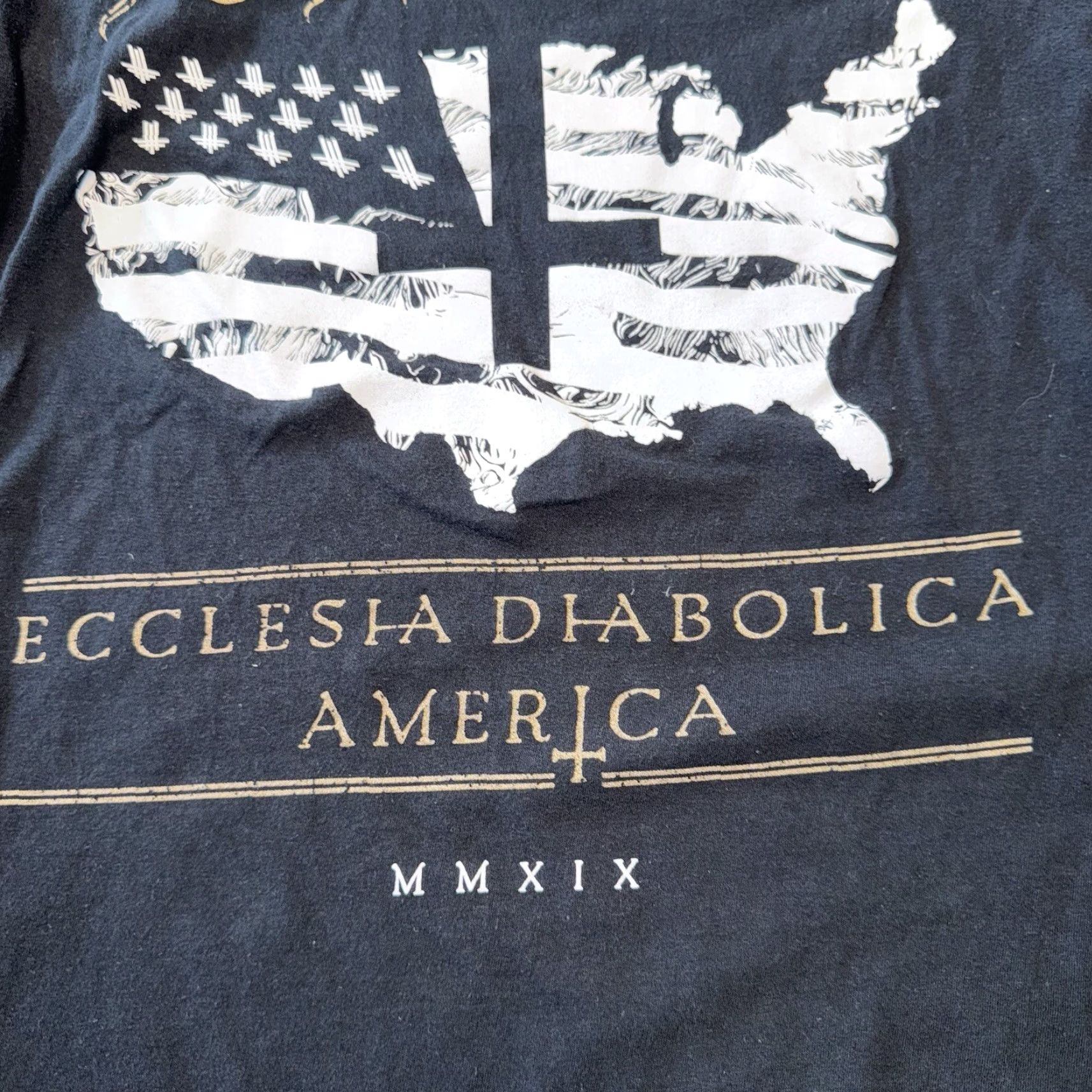Gildan Behemoth Behemoth Ecclesia Diabolica America 2019 Tour T Shirt Black M Mens Short Sleeve Crew Neck Gildan Cotton Vintage No Size US M / EU 48-50 / 2 - 2 Thumbnail