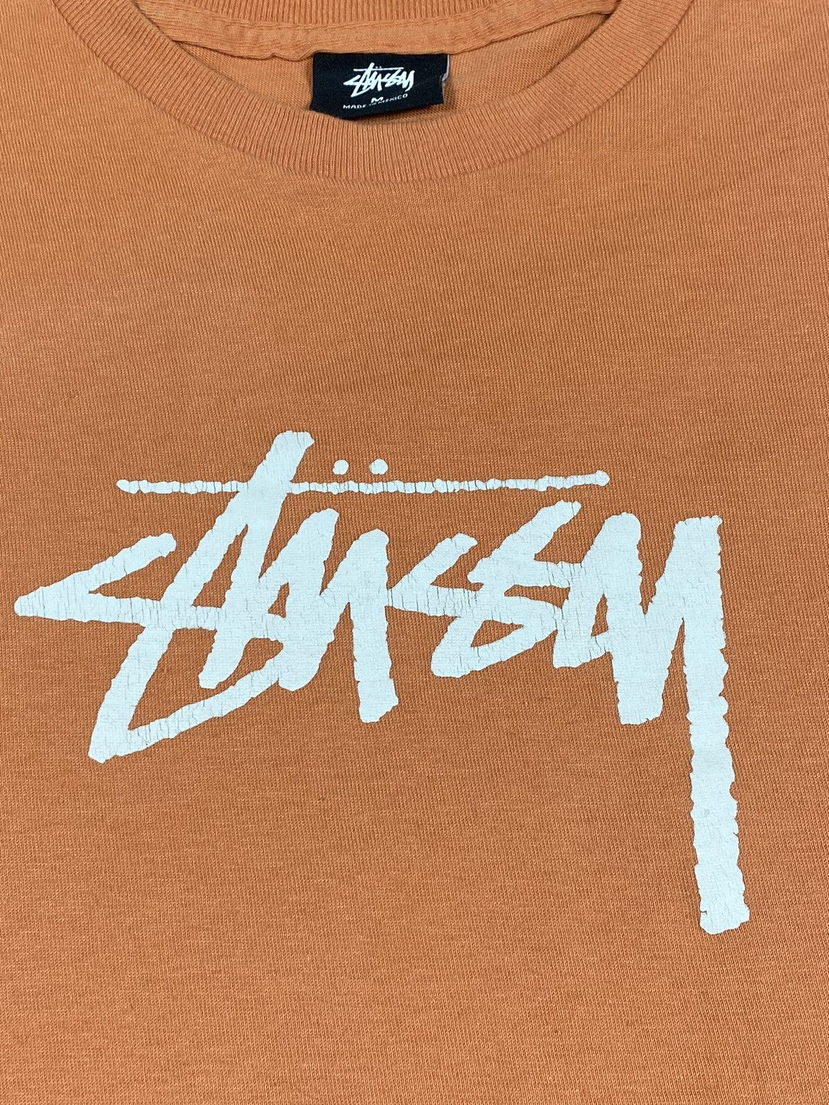 Vintage Y2K Stussy Tee Big logo streetwear style size M