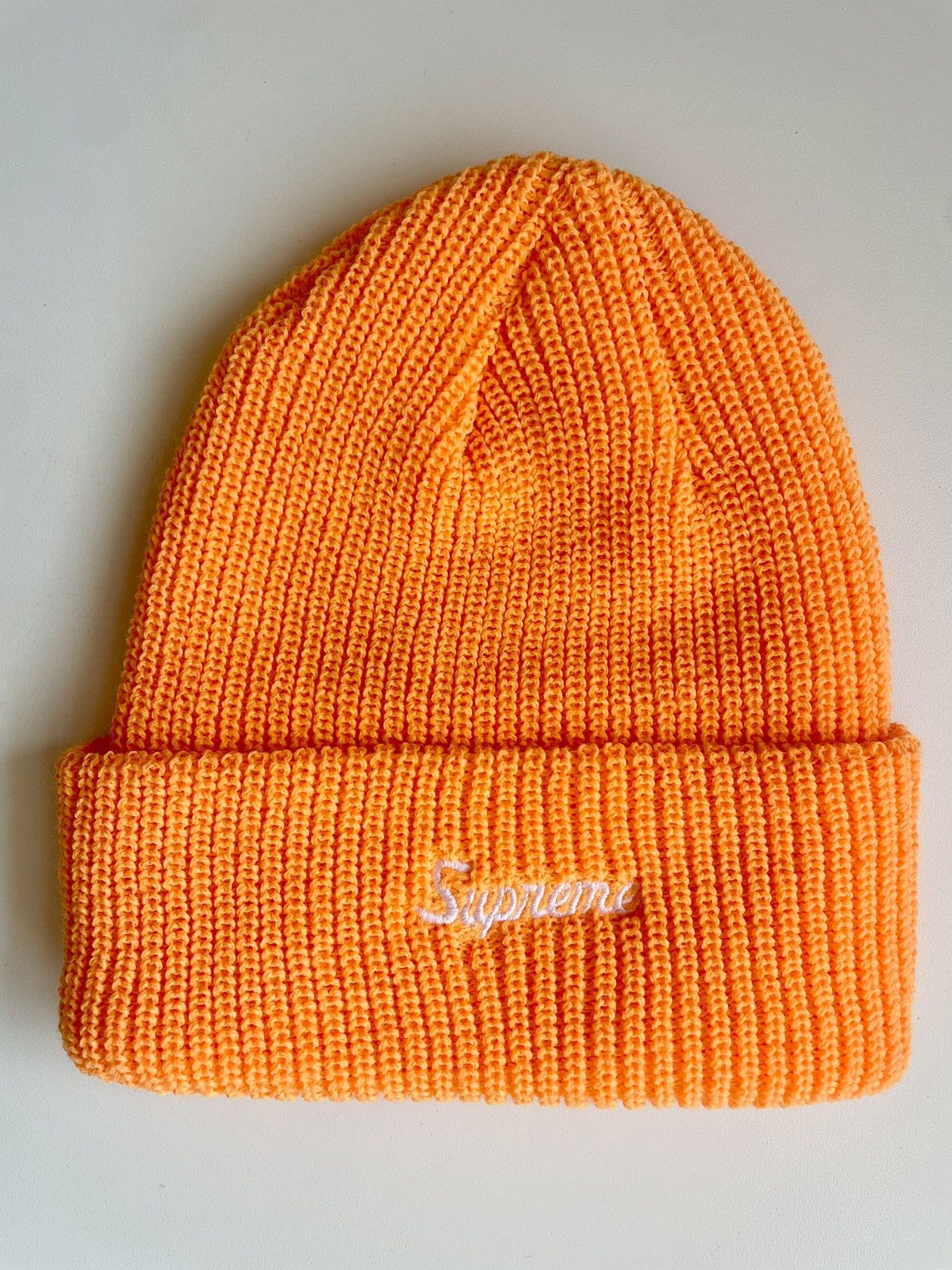 Supreme FW21 Loose Gauge Beanie Neon ORANGE Size ONE SIZE - 1 Thumbnail