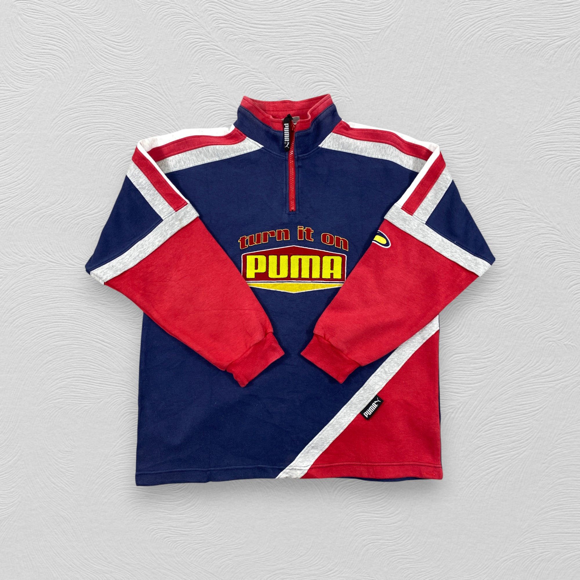 Japanese Brand 90s Puma Vintage Sweatshirt Jacket- J213 Size US M / EU 48-50 / 2 - 3 Thumbnail