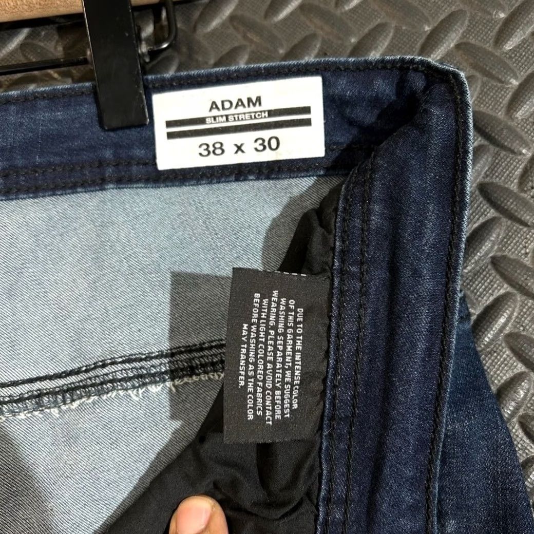 Denime Adam Slim Stretch Blue Denim Jeans Men's 38X30 Size US 38 / EU 54 - 4 Thumbnail
