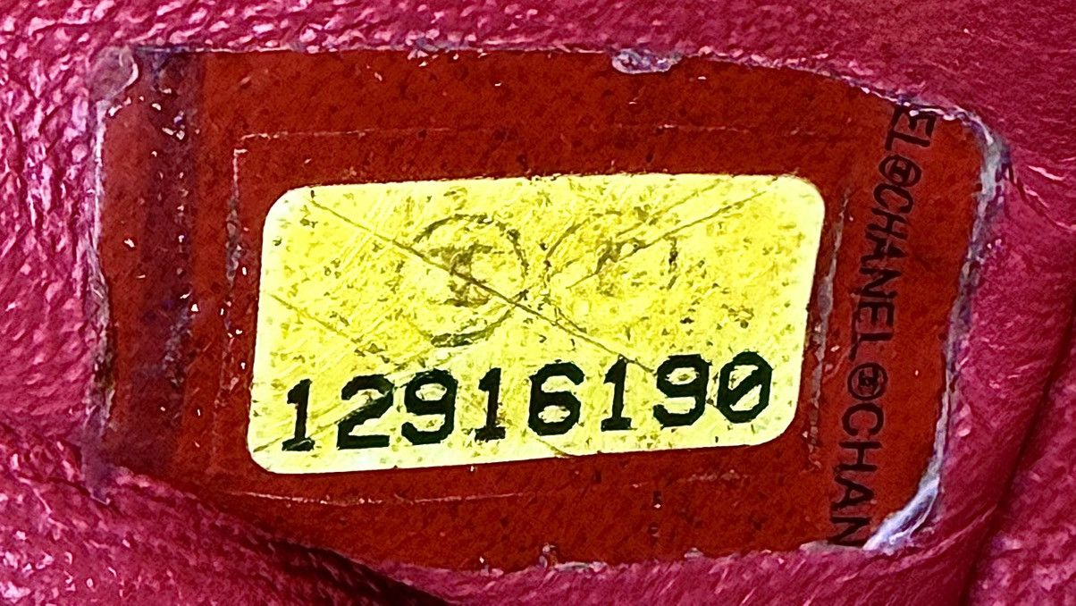 Chanel Chanel - Karl - 2008 - Raspberry Red - Caviar - Jumbo - Flap Size ONE SIZE - 21 Thumbnail