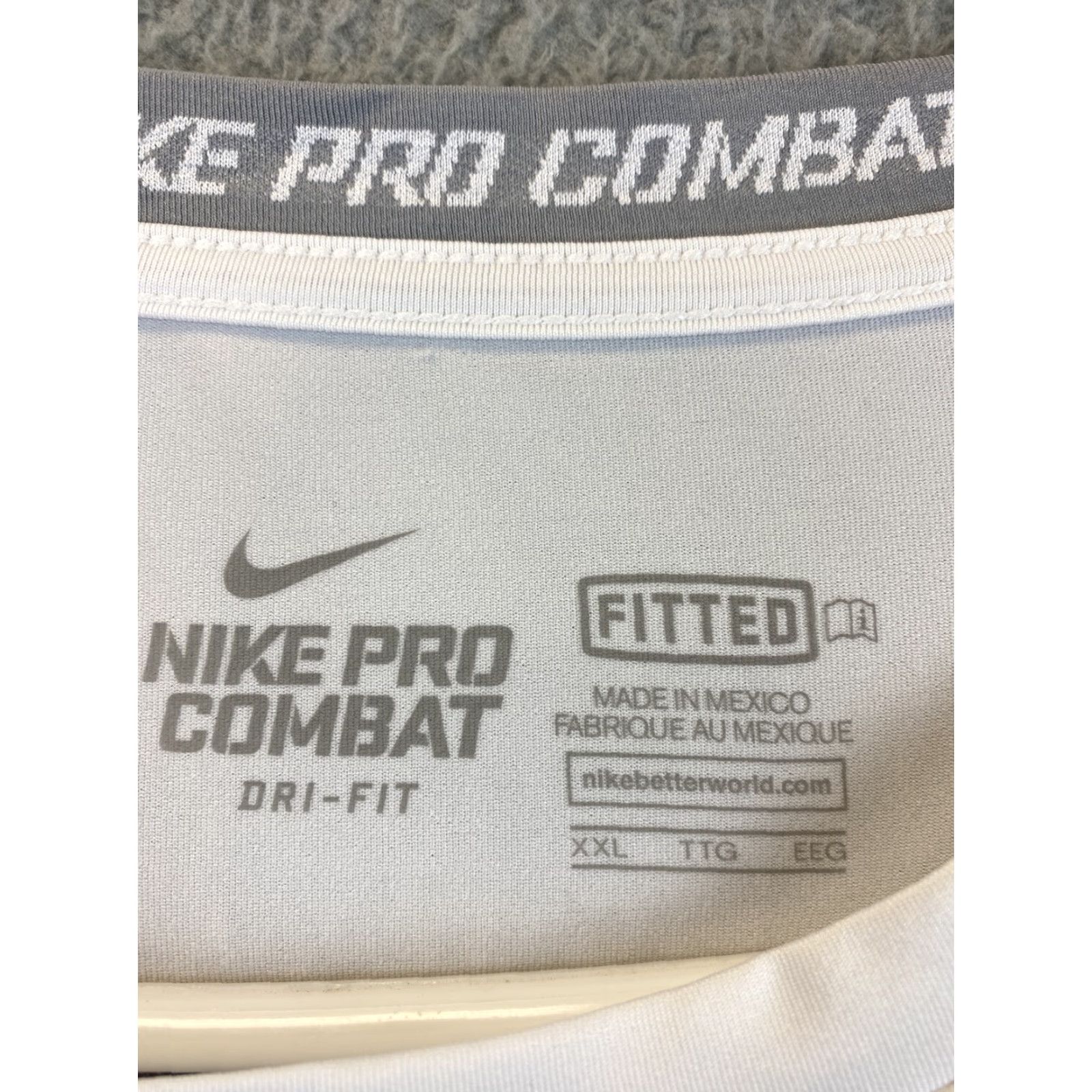 Nike Nike Pro Stretch T-Shirt White Mens 2XL Size US XXL / EU 58 / 5 - 4 Thumbnail