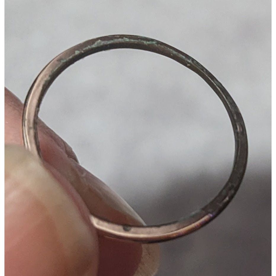 Other Minimalist Rose Gold Cubic Zirconia Ring Size 6 3/4 Size ONE SIZE - 8 Thumbnail