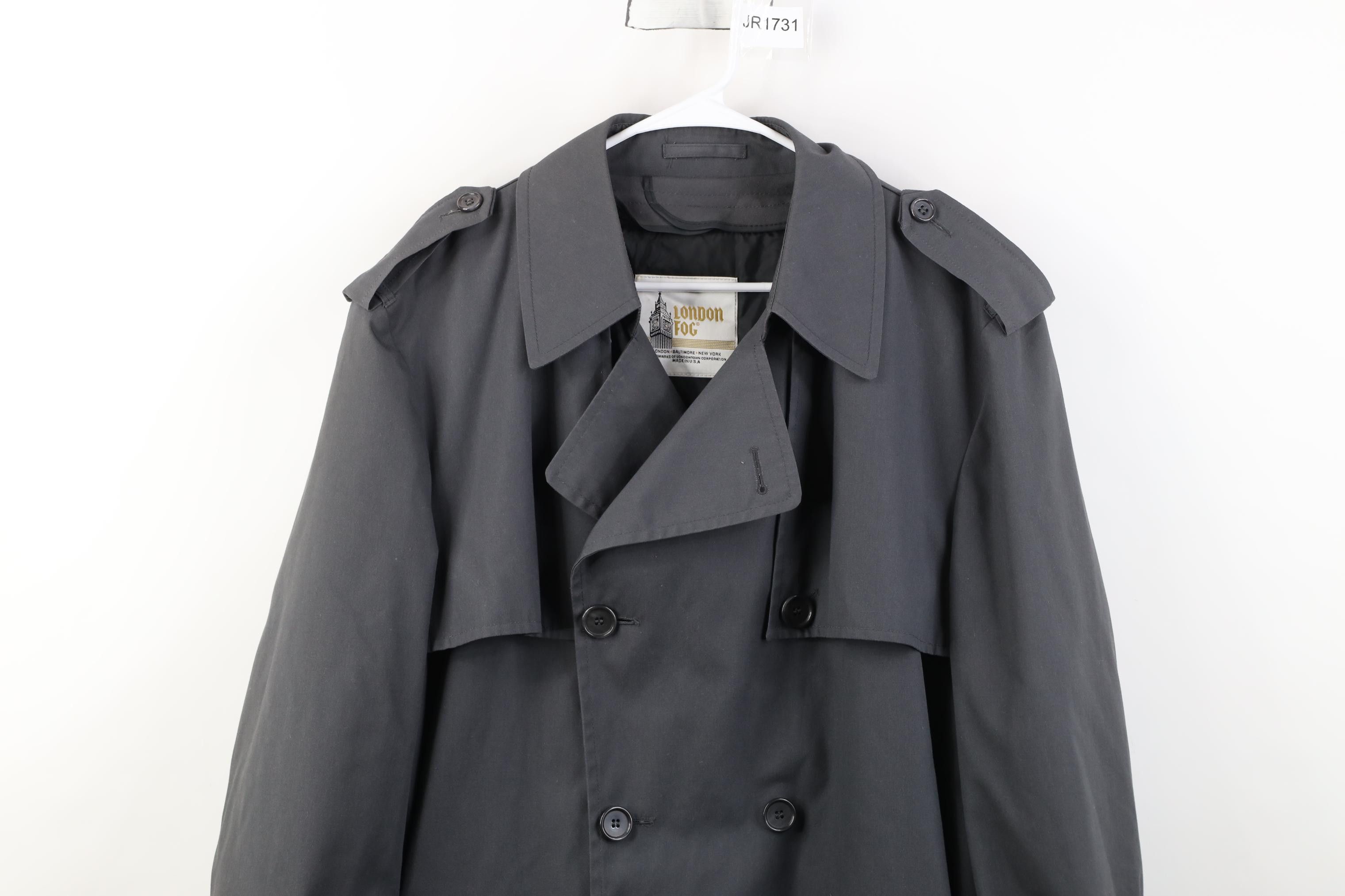 Vintage Vintage 70s Streetwear Double Breasted Trench Coat Gray USA Size US XXL / EU 58 / 5 - 2 Thumbnail