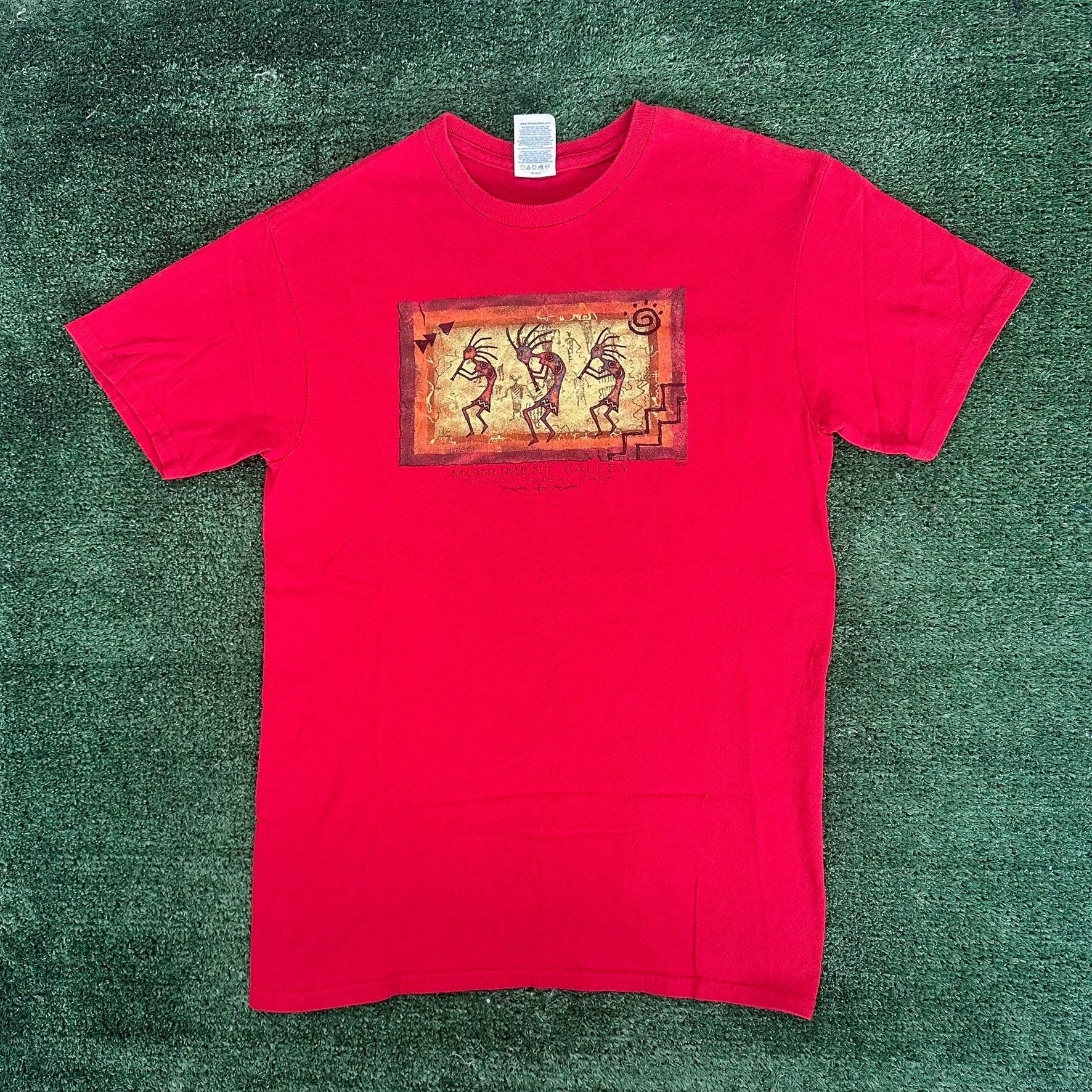 Vintage Vintage Y2K Southwestern Kokopelli T-Shirt Navajo Tribal Par Size US S / EU 44-46 / 1 - 1 Thumbnail