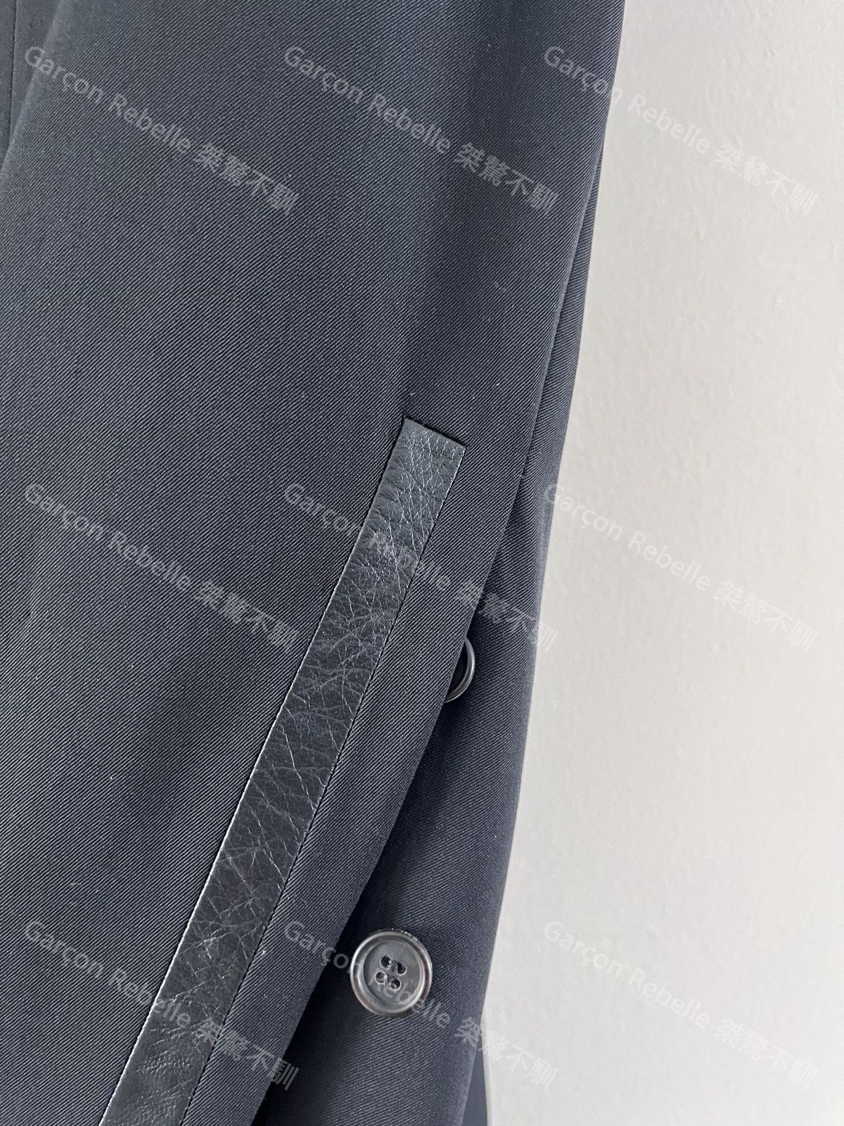 Dior × Hedi Slimane [Super rare] Dior Homme 03ss Leather Collar Blazer Size US L / EU 52-54 / 3 - 5 Thumbnail