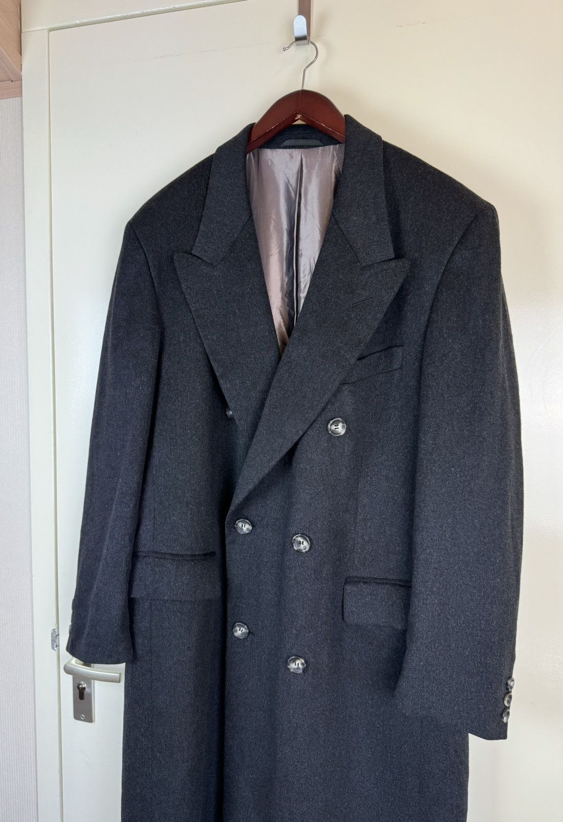 Colombo Colombo Cashmere Wool Anthracite Coat Loro Piana Style IT54 Size US L / EU 52-54 / 3 - 9 Thumbnail