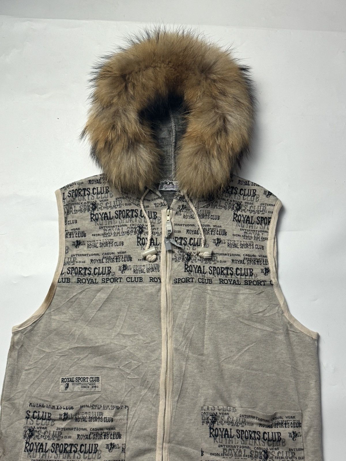 If Six Was Nine × Japanese Brand × Le Grande Bleu (L.G.B.) Japanese Vest Fur Hoodie Size US M / EU 48-50 / 2 - 3 Thumbnail