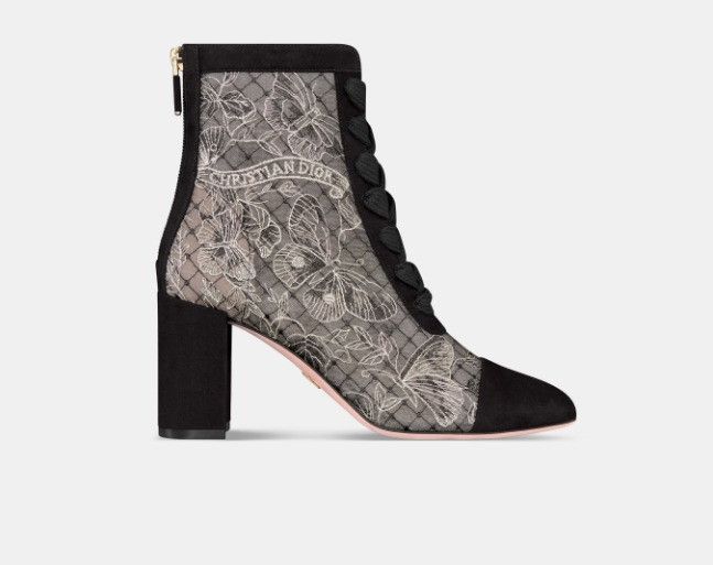 Dior o1w1db11124 Naughtily-D Ankle Boots in Black & Gold Size US 7 / IT 37 - 1 Thumbnail