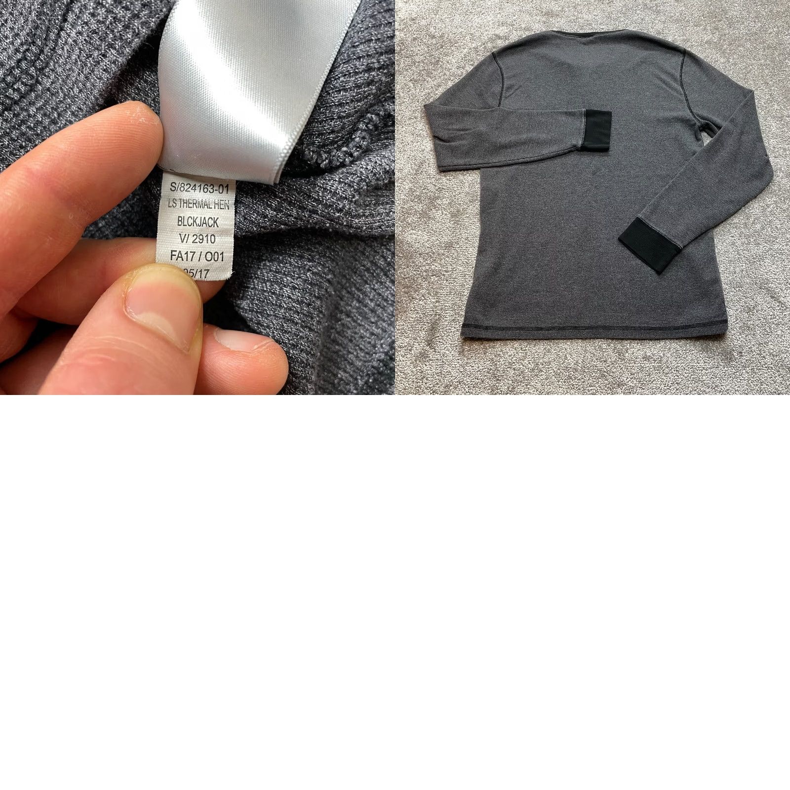 Old Navy Old Navy Mens Long Sleeve T-Shirt Gray Thermal Henley Neck Stretch L Regular Size XS-XL? Size US L / EU 52-54 / 3 - 8 Thumbnail