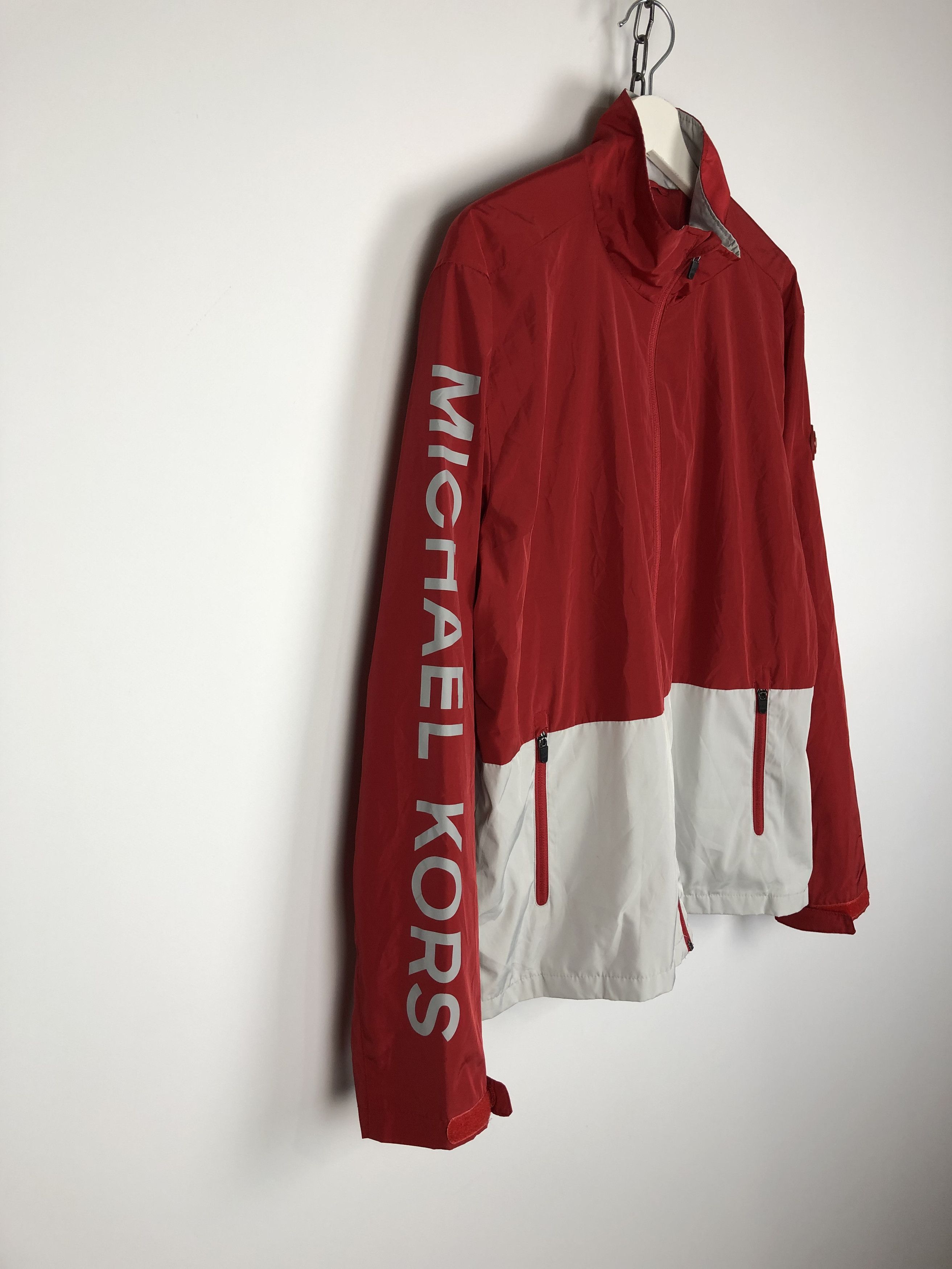 Michael Kors Michael Kors Perfomance Zip Jacket Windbreaker Red size L Size US L / EU 52-54 / 3 - 6 Thumbnail