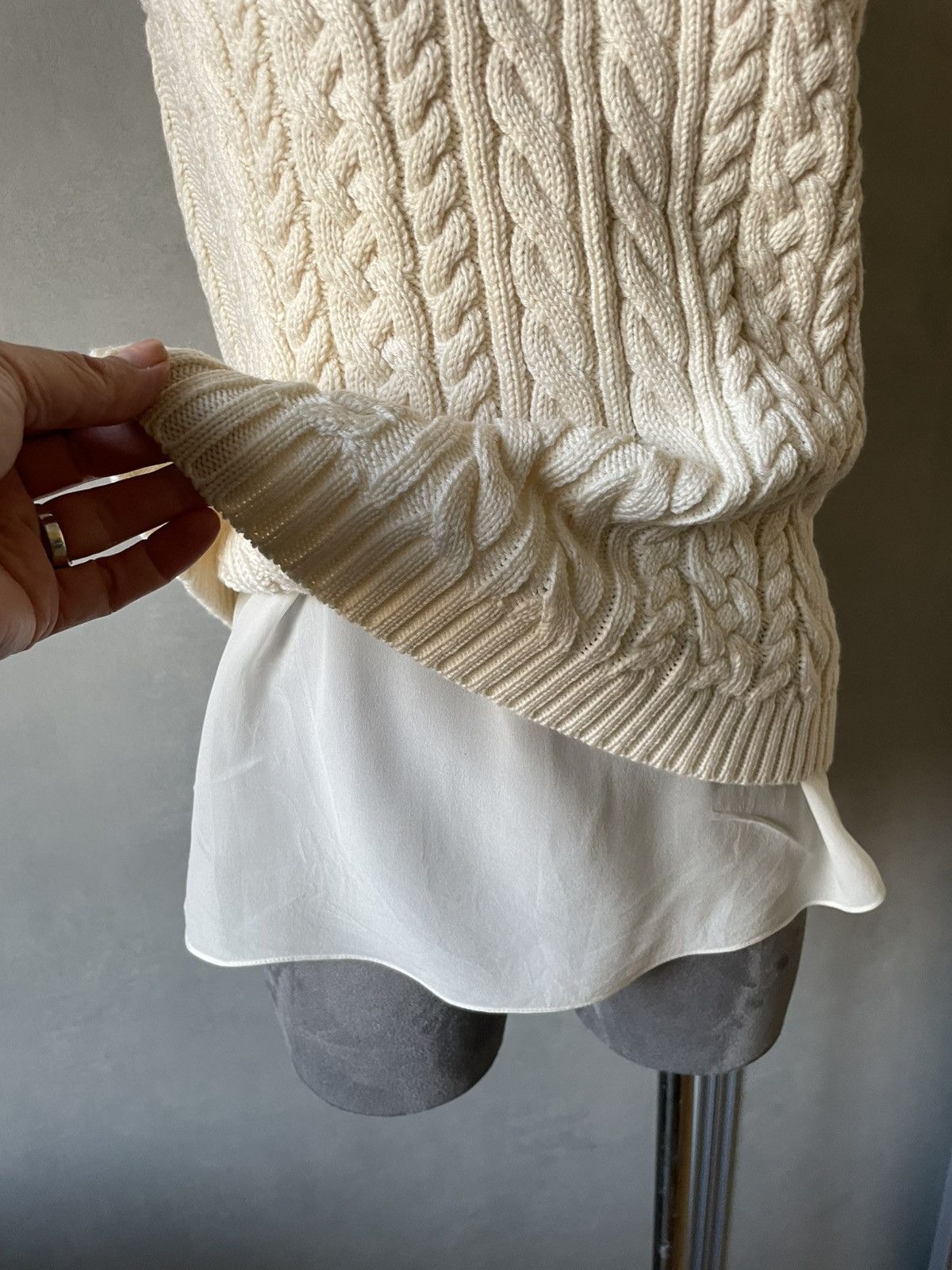 Dior CHRISTIAN DIOR sweater wool and silk Size XS / US 0-2 / IT 36-38 - 2 Thumbnail