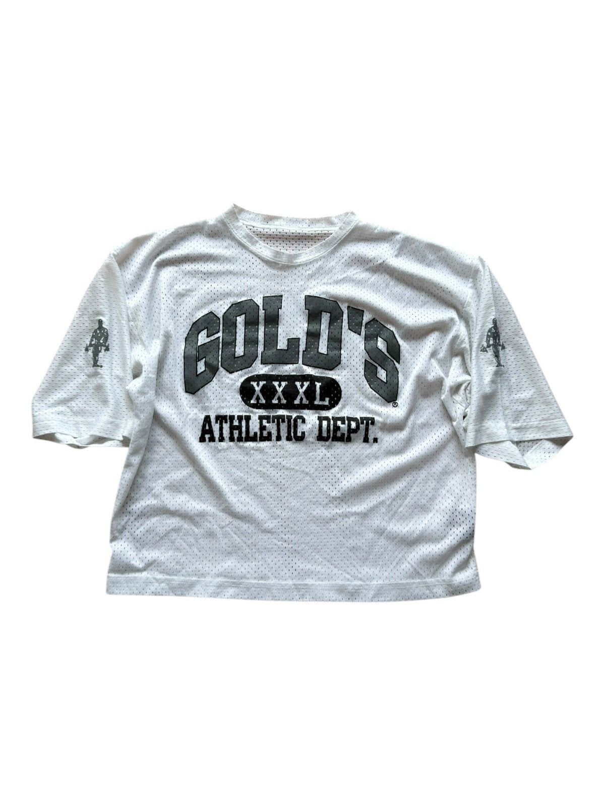 Vintage *RARE* 80s VINTAGE JERSEY SPORT GOLD’S GYM BOXY BODYBUILDING Size US M / EU 48-50 / 2 - 5 Thumbnail