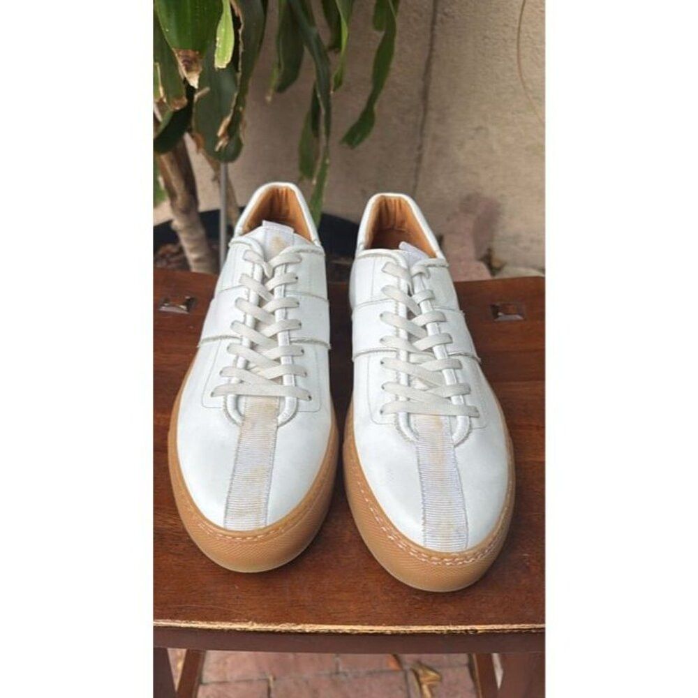 Daniel Patrick DANIEL PATRICK Size 9 (42) Men's Low Top Shoes White Design Size US 9 / EU 42 - 1 Thumbnail