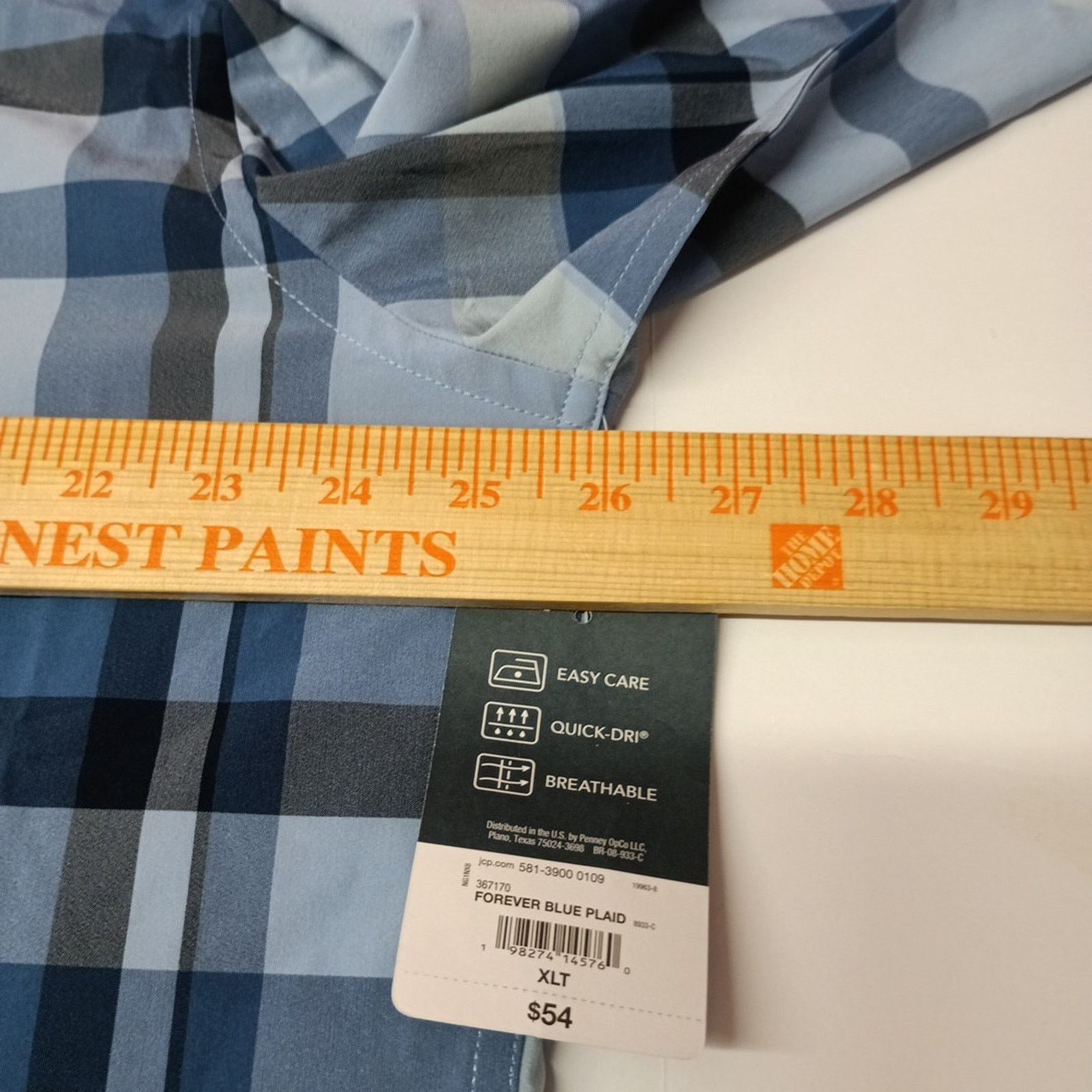 St. Johns Bay St John’s Bay Button Shirt Men's Size XLT Blue Plaid Classic Size US XL / EU 56 / 4 - 5 Thumbnail