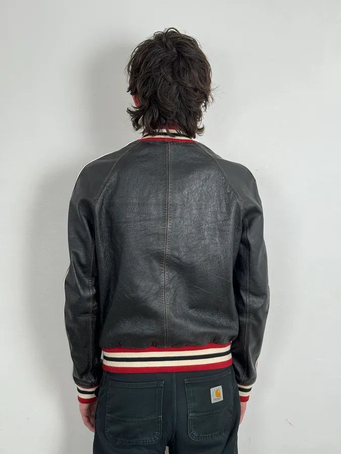 Saint Laurent Paris AW2017 Saint Laurent Black & Red Ricer Leather Jacket Size US M / EU 48-50 / 2 - 3 Thumbnail