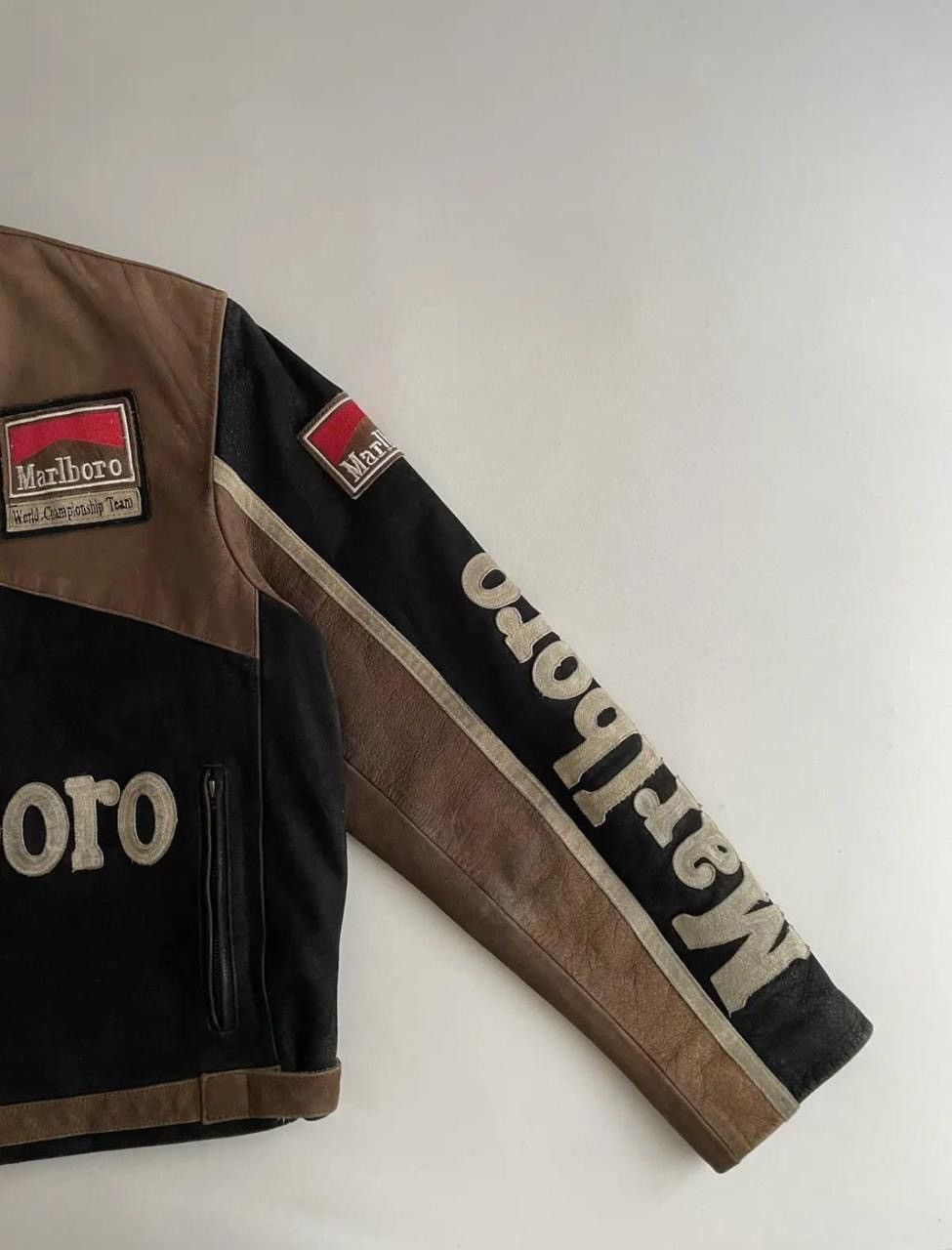 Other Vintage M Racing Leather Jacket – Brown & Black Size US L / EU 52-54 / 3 - 4 Thumbnail