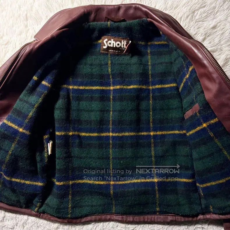 Schott Schott 658 Leather Jacket Size US XL / EU 56 / 4 - 6 Thumbnail