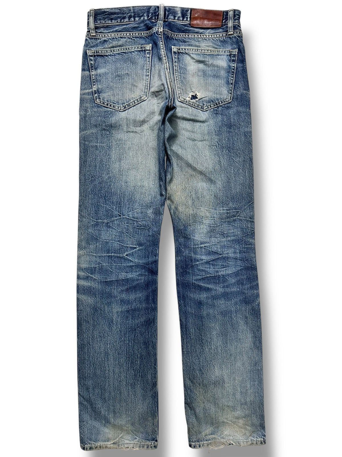 Uniqlo Vintage Uniqlo Distressed & Thunder Striked Vintage Looks Size US 32 / EU 48 - 3 Thumbnail