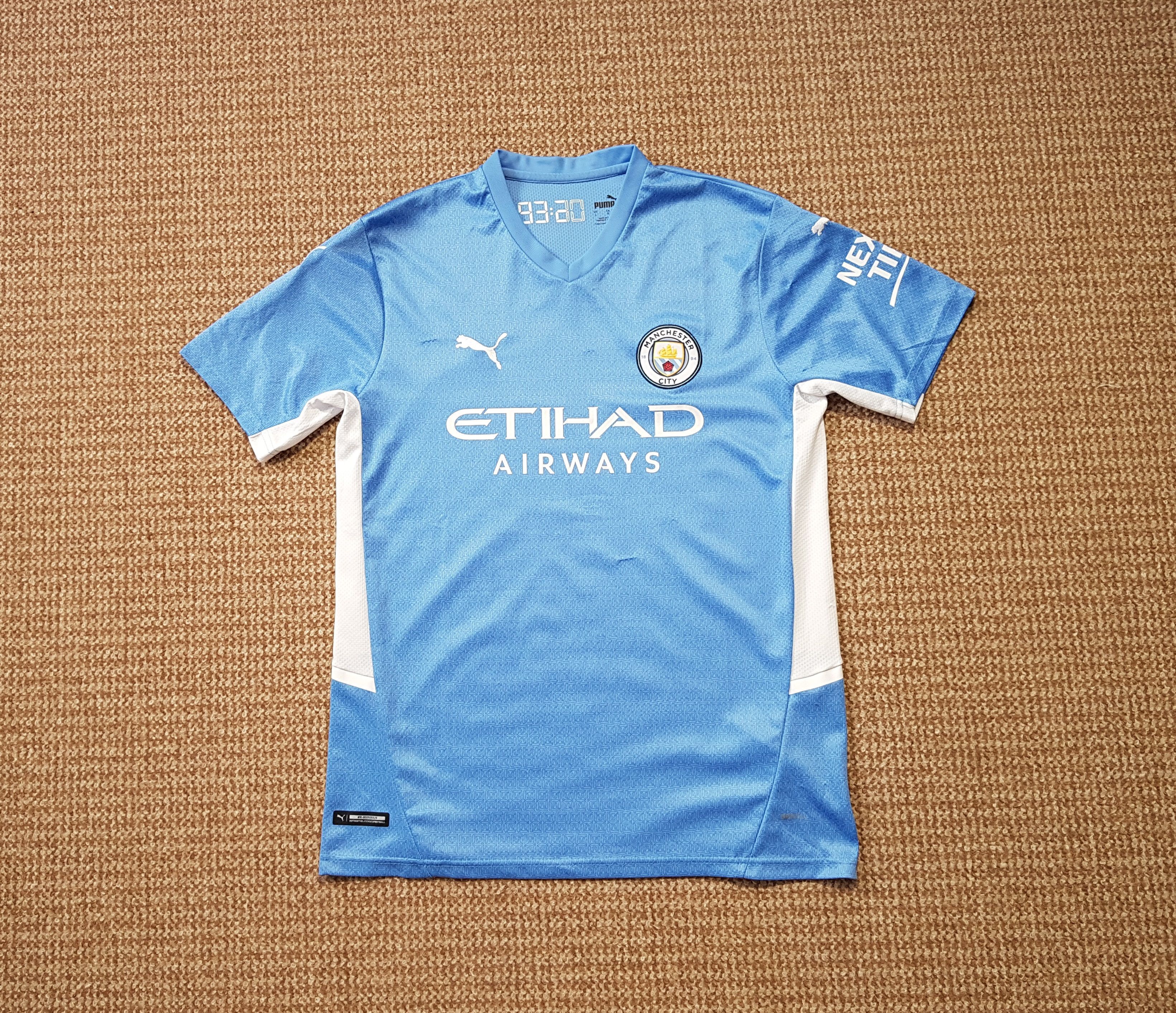 Puma Manchester City Puma 2021-22 Home Football Soccer Jersey Size US L / EU 52-54 / 3 - 1 Thumbnail