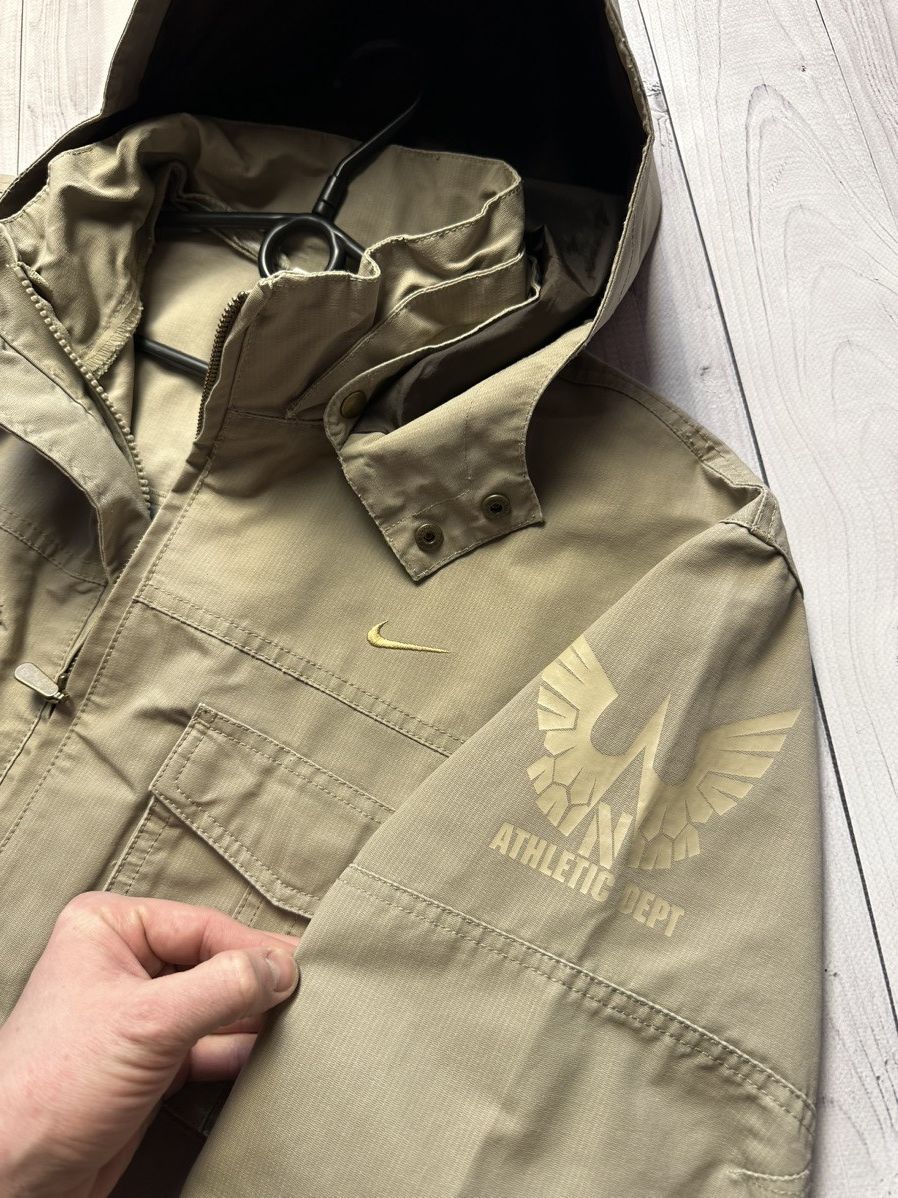 Nike × Vintage Vintage Nike Denim parka jacket army logo rare size Xs/S Size US S / EU 44-46 / 1 - 5 Thumbnail
