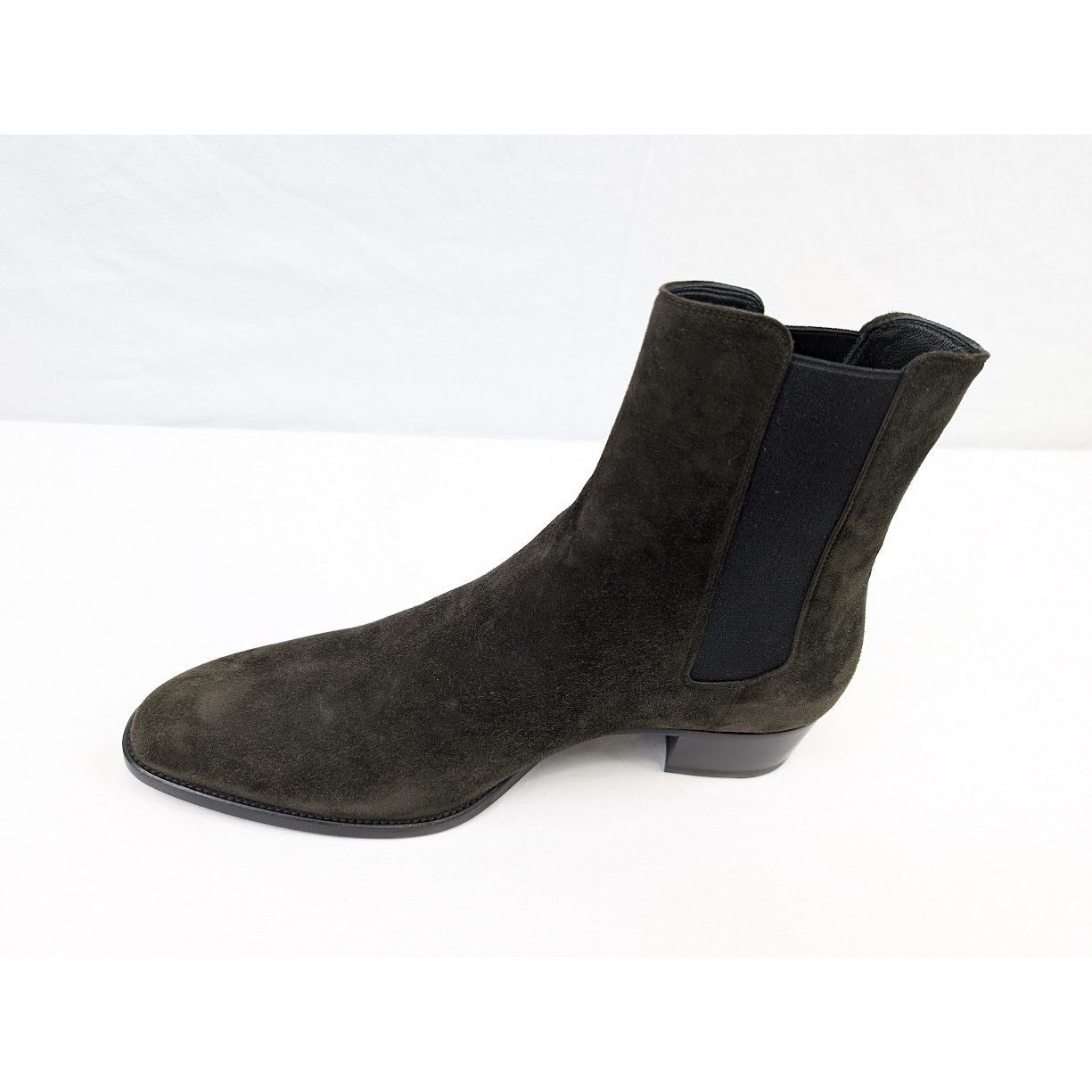 Saint Laurent Paris o1rshd1 Wyatt 40 Chelsea Cachemire Boots in Sabble Brown Size US 11 / EU 44 - 11 Thumbnail