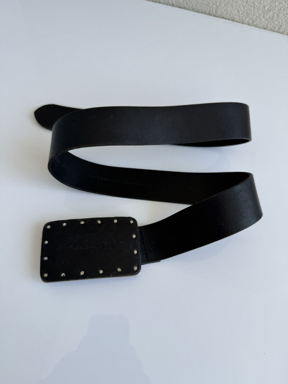 Calvin Klein Calvin Klein Jeans Leather Belt Vintage Size ONE SIZE - 1 Thumbnail
