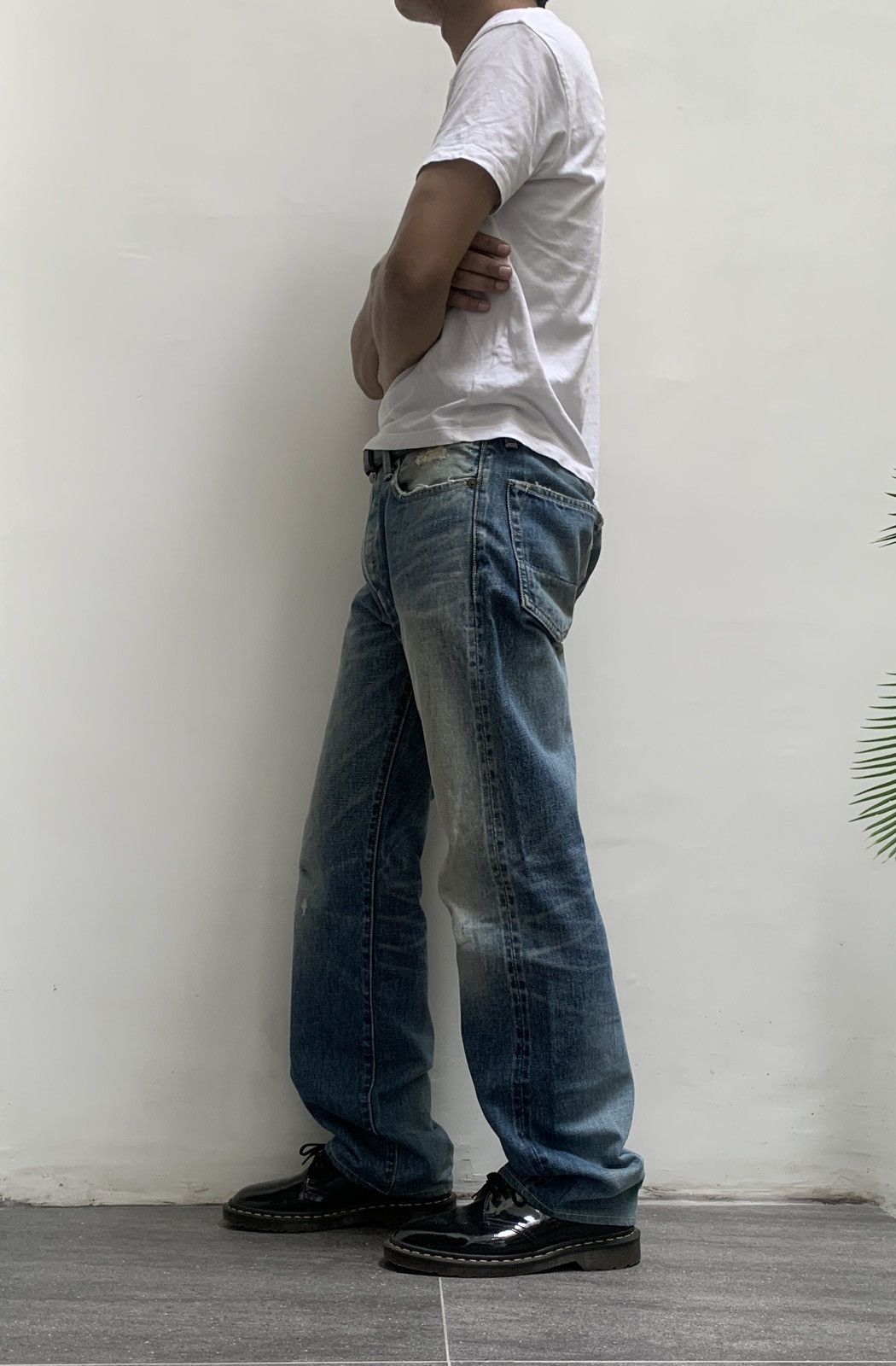 Kapital Heavily Washed Denim Jeans Size US 31 - 17 Thumbnail