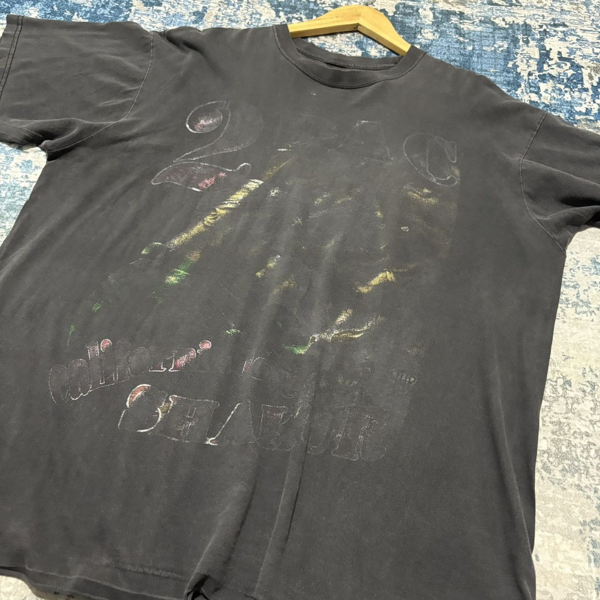 Rap Tees × Vintage Vintage Distressed Bootleg Tupac Shakur raptees Size US XL / EU 56 / 4 - 2 Thumbnail